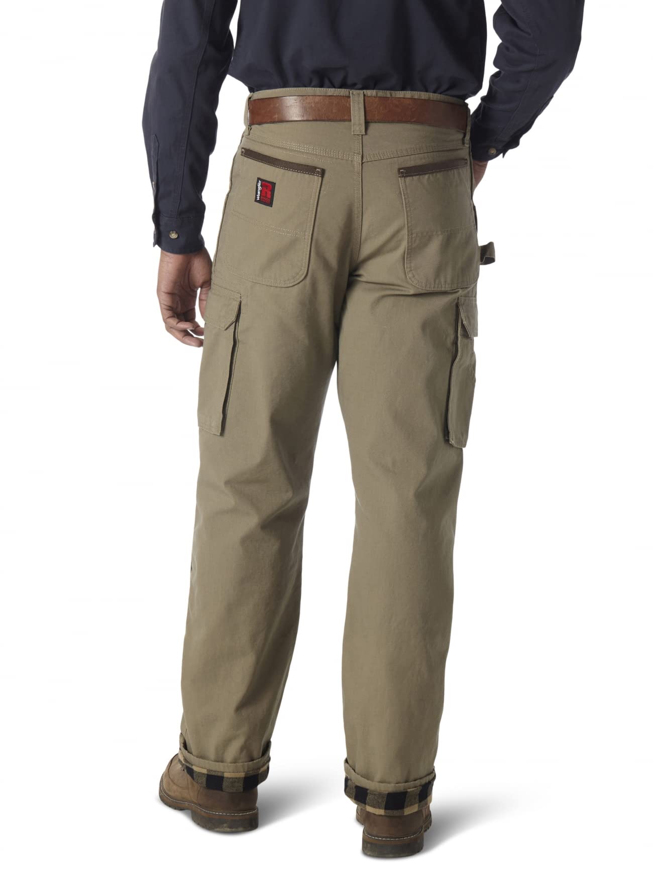 Wrangler Riggs Workwear Men's Lined Ranger Pants - Durable Work Pants for Construction, Outdoor & Heavy Duty Jobs