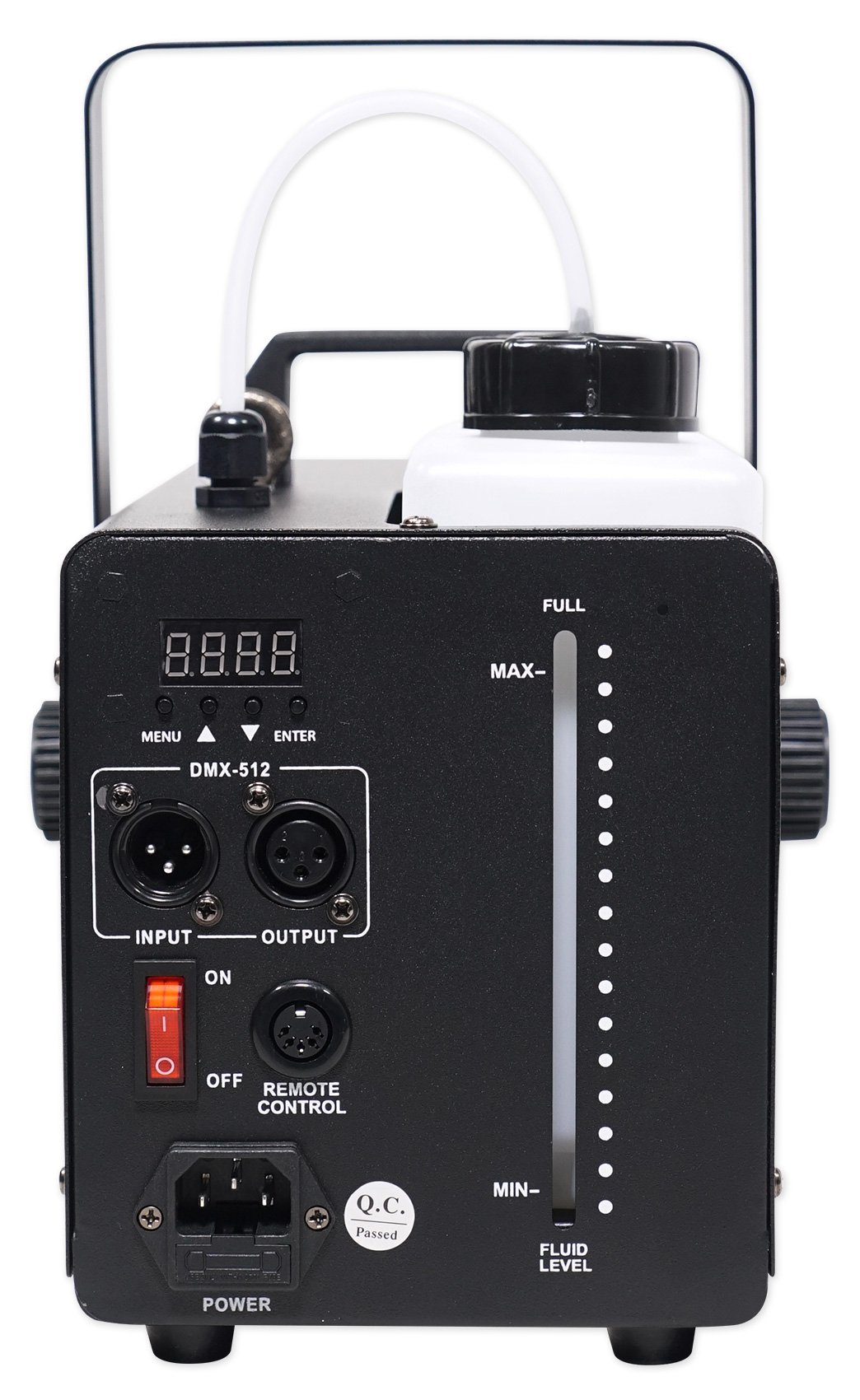 Rockville R1200L Professional Fog & Smoke Machine with LED Lights & Strobe, 7-Channel DMX Control & 2 Remotes - Perfect for Halloween Parties, Stage Shows, and Nightclub Events (Black)