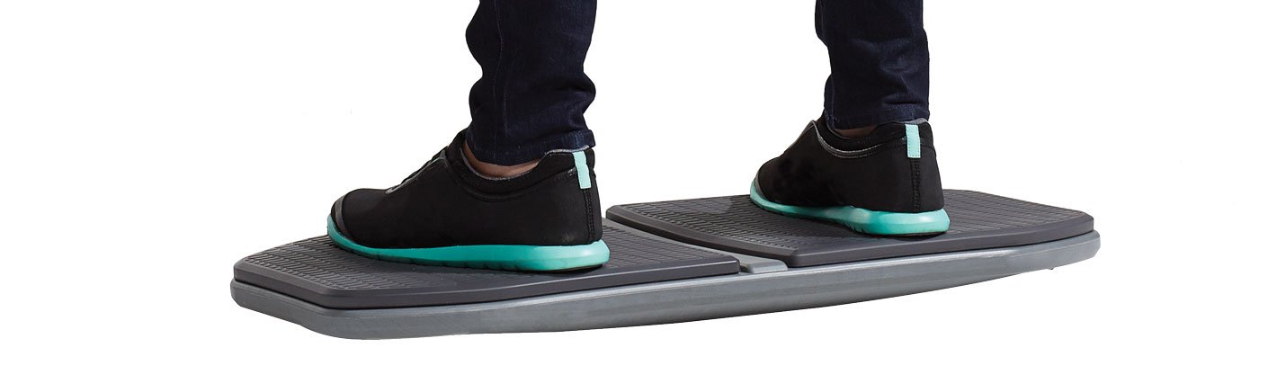 Gaiam Evolve Balance Board for Standing Desk - Improve Posture & Core Strength - Wobble Board for Home & Office Workouts - Perfect for Active Sitting & Desk Exercises