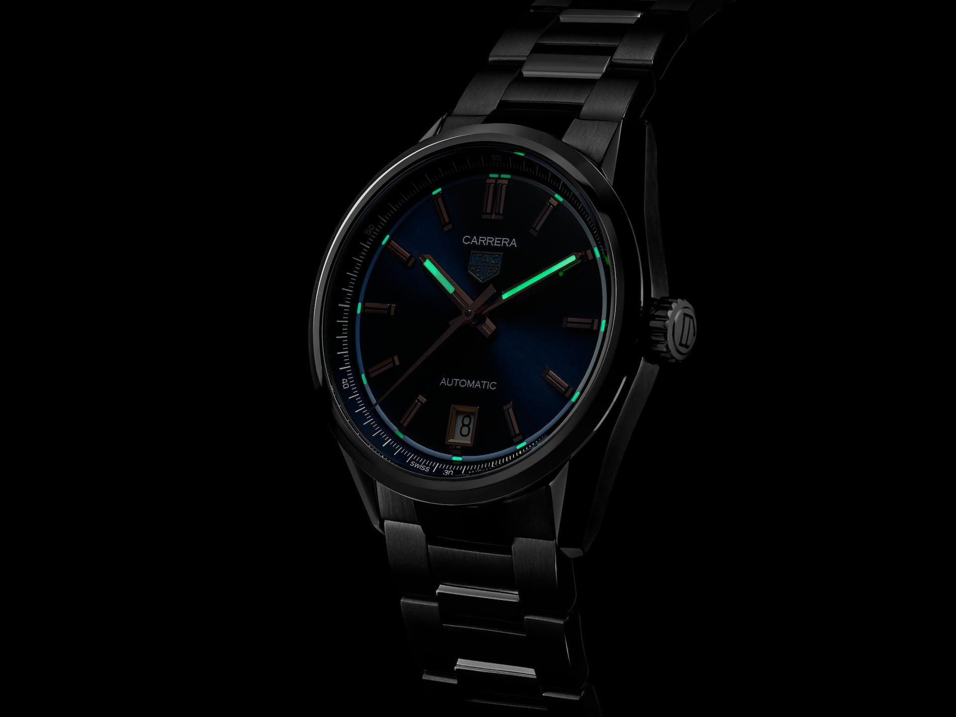 TAG Heuer Carrera Date 36mm Blue Dial Automatic Men's Watch - Luxury Swiss Timepiece for Business & Formal Occasions