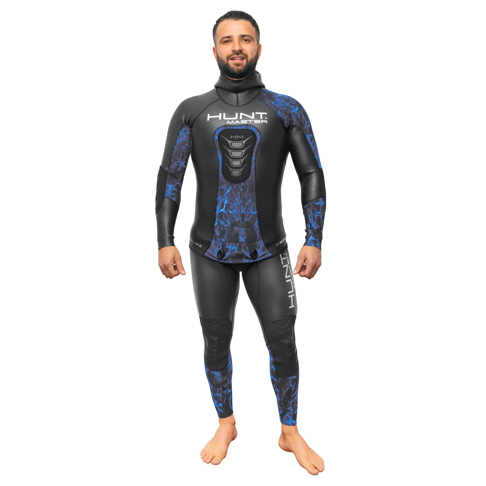 Hunt Master Sublime Smooth Skin Camo 2mm Wetsuit - 2 Piece Long John for Spearfishing & Free Diving | Warm & Flexible Neoprene for Cold Water Hunting