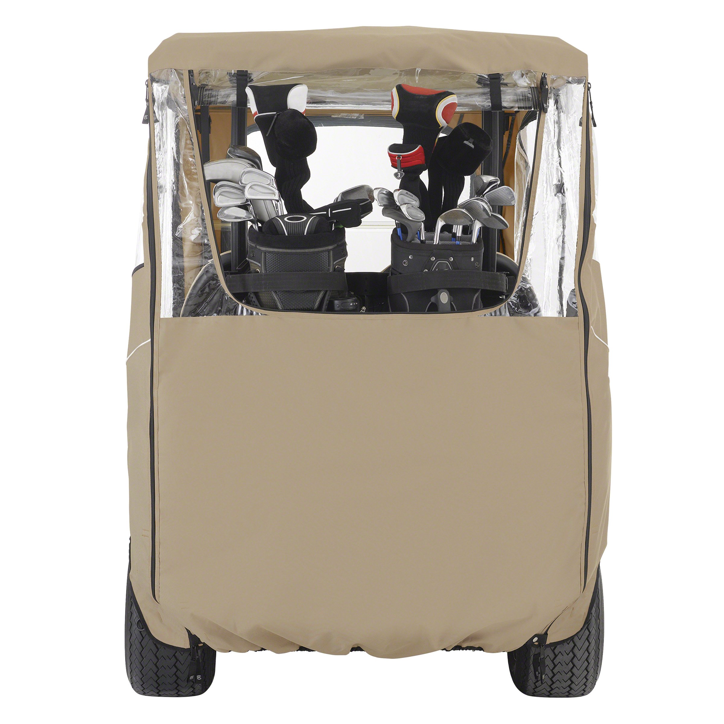 Classic Accessories Fairway Golf Cart Deluxe Enclosure - Waterproof & UV-Resistant Golf Cart Cover for All-Weather Protection | Perfect for Golf Courses, Storage & Outdoor Use
