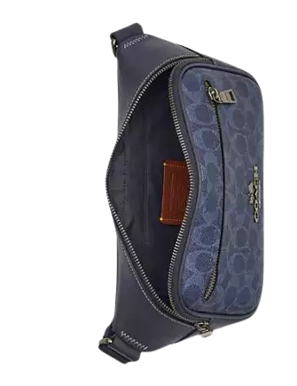Coach Elias Belt Bag in Signature Canvas - Stylish & Durable Crossbody Bag for Women | Perfect for Travel, Shopping & Everyday Use