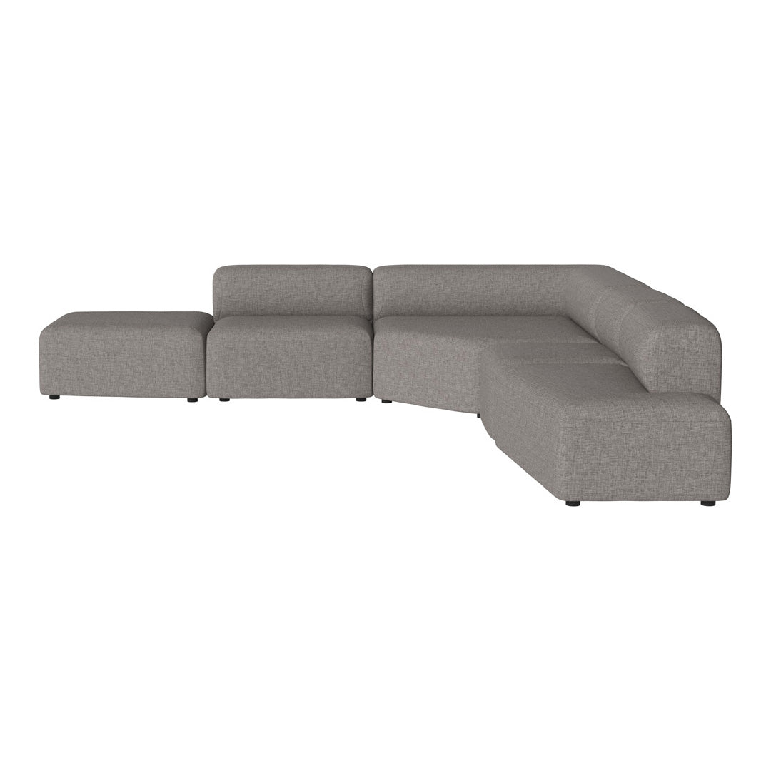 Modern L-Shaped Angle Corner Sofa with Open End & Chaise Lounge - Perfect for Small Spaces, Living Room, Apartment & Home Theater Seating