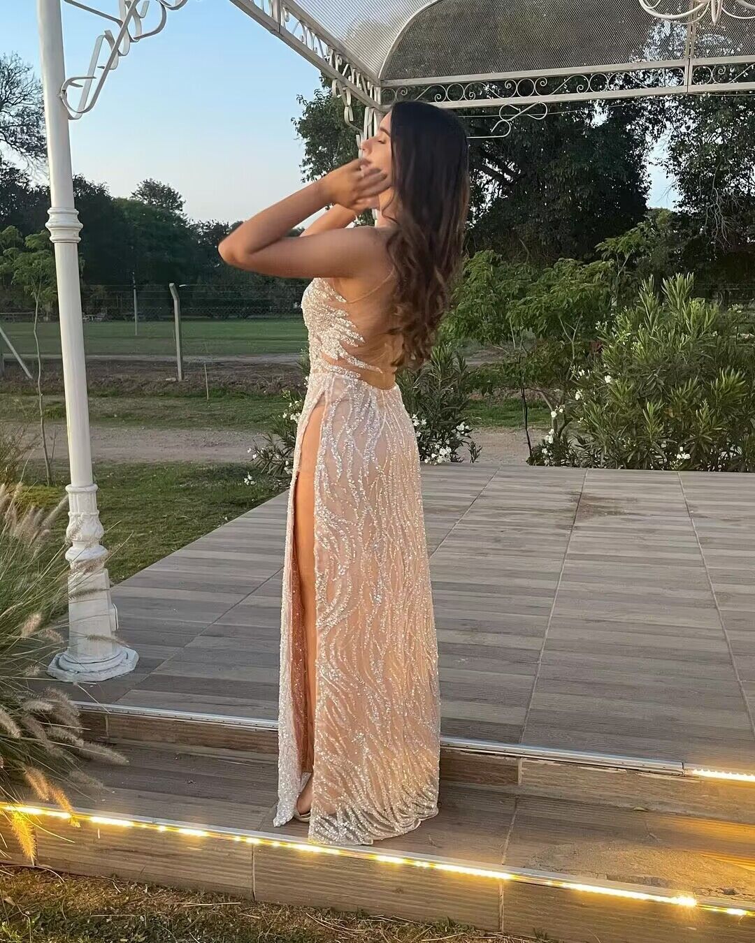 Elegant A-Line Sequin Prom Dress with High Slit - Perfect for Formal Parties, Homecoming & Evening Events - Style J2891