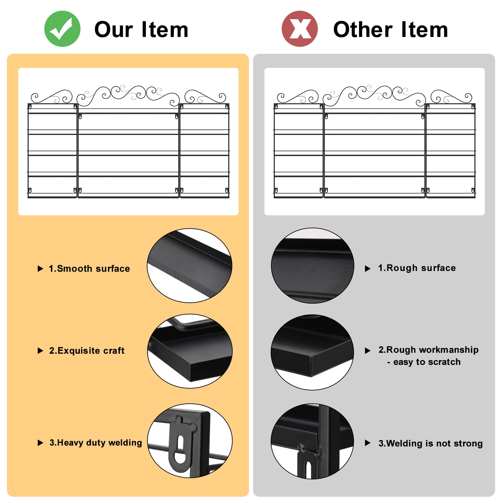 LASIEYO 5-Tier Wall Mount Nail Polish Organizer Rack - Holds 170-200 Bottles (Black) | Essential Oil & Nail Polish Storage Display for Salon, Spa & Home Decor