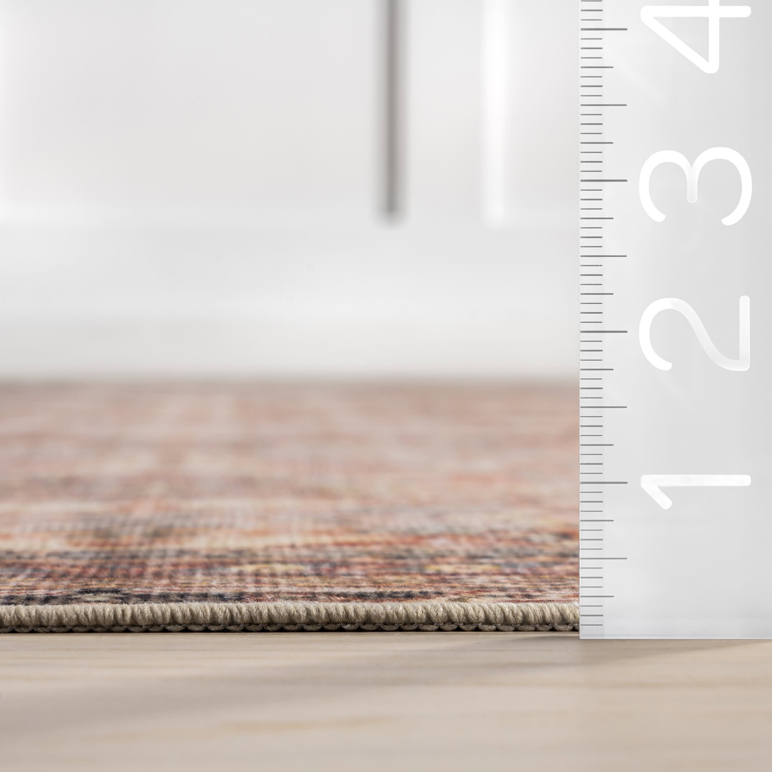 Dark Green Birch Medallion Washable Rug - Soft & Durable Indoor/Outdoor Area Rug for Living Room, Bedroom, or Patio