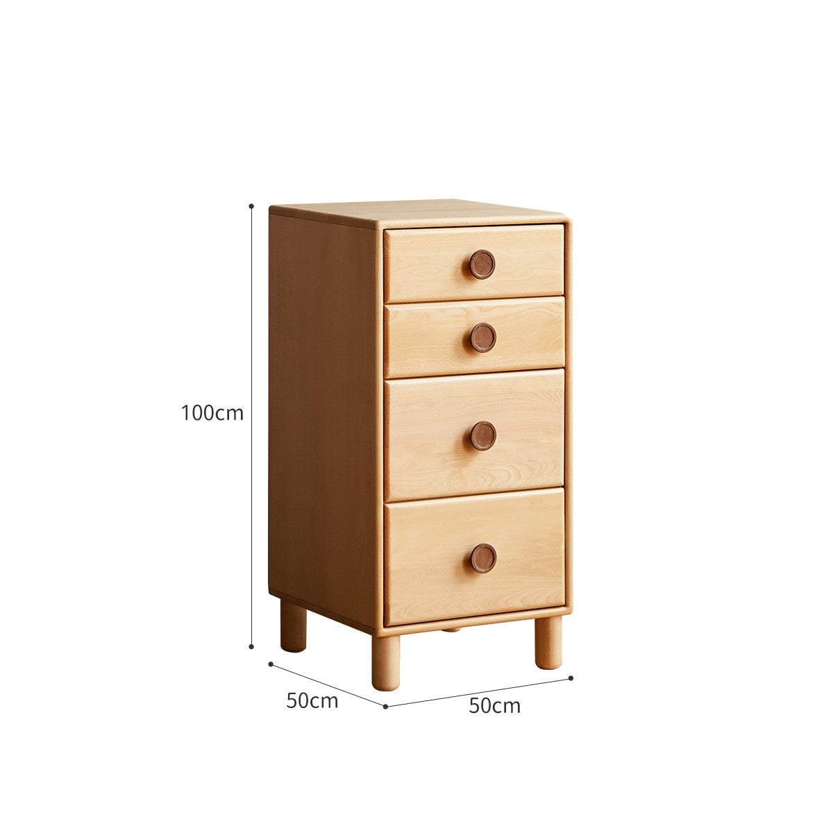 Solid Wood Beech & Rubber Kids Wardrobe - Multi-Functional Storage Cabinet for Bedroom, Nursery, and Playroom Organization