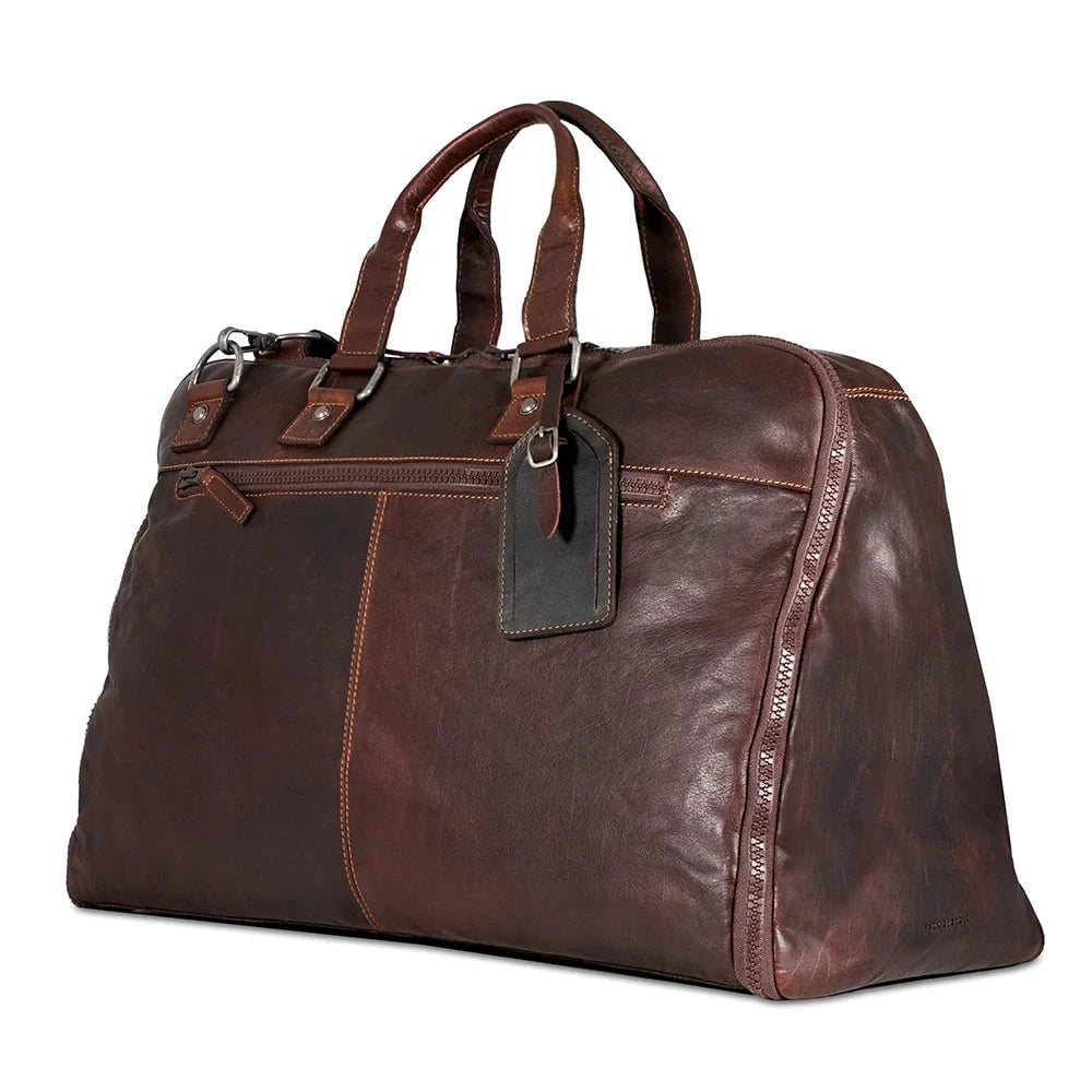 Jack Georges Voyager Large Convertible Valet Bag - Premium Leather Travel Organizer for Men | Business Trip & Weekend Getaway Essential