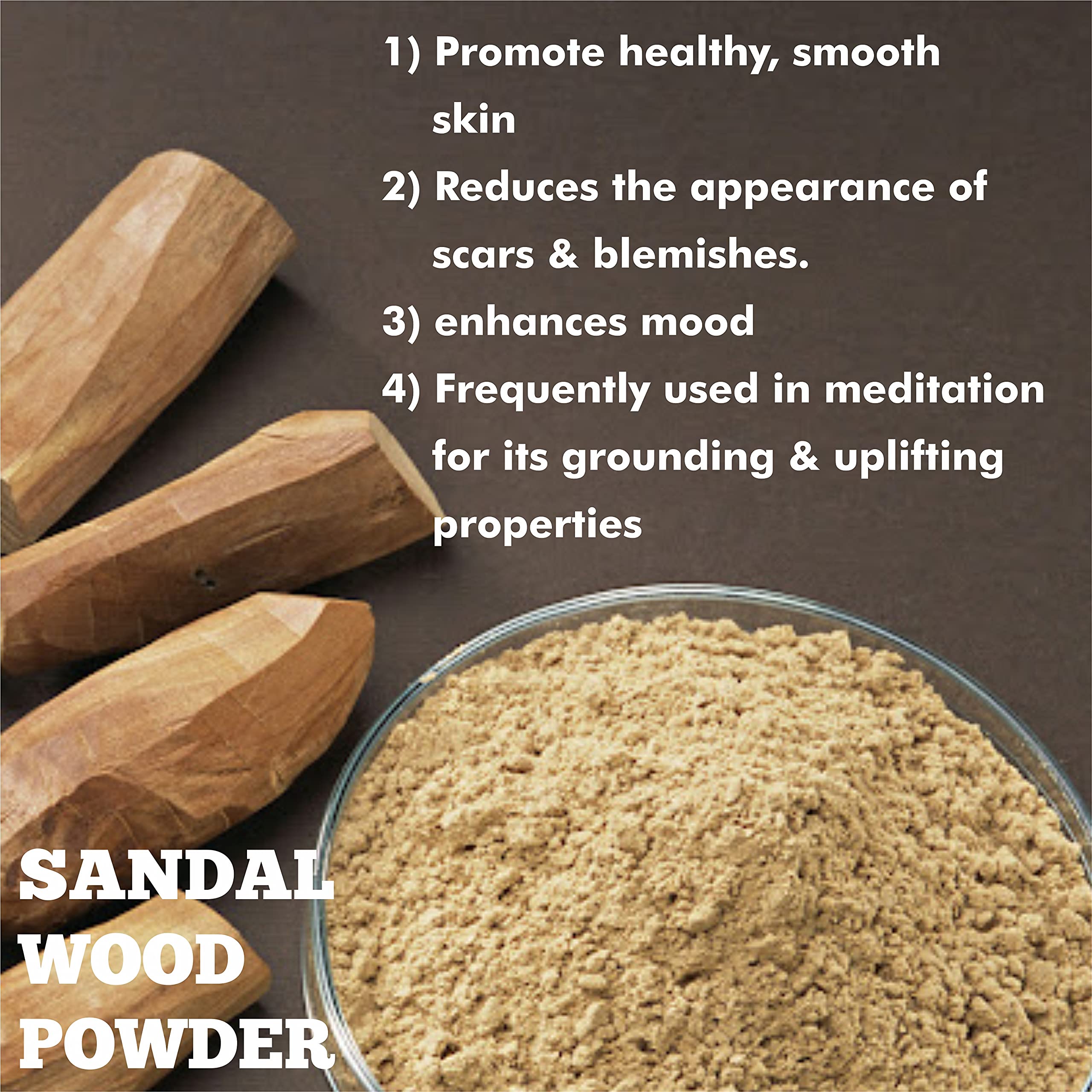 Forest Ocean Sandalwood Powder, Multani Mitti Powder & Activated Charcoal Powder Combo Pack (100g Each - 3 Pack) - Natural Hair Care, Face Wash & Skin Treatment - Perfect for DIY Beauty Masks, Acne Treatment & Scalp Detox