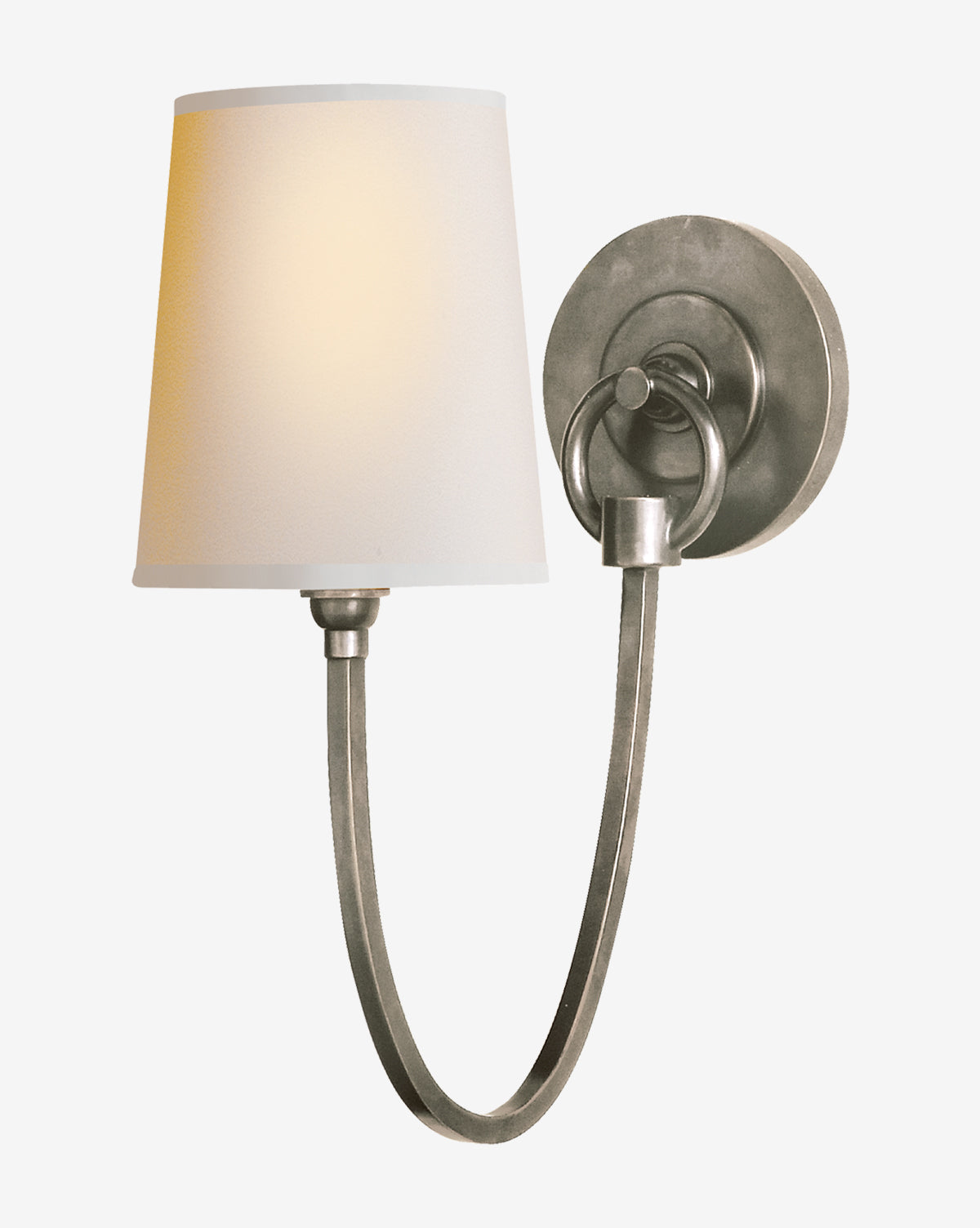 Reed Single Sconce Wall Light - Modern Rustic Wall Sconce for Bedroom, Living Room & Hallway Lighting - Oil Rubbed Bronze Finish with Clear Glass Shade