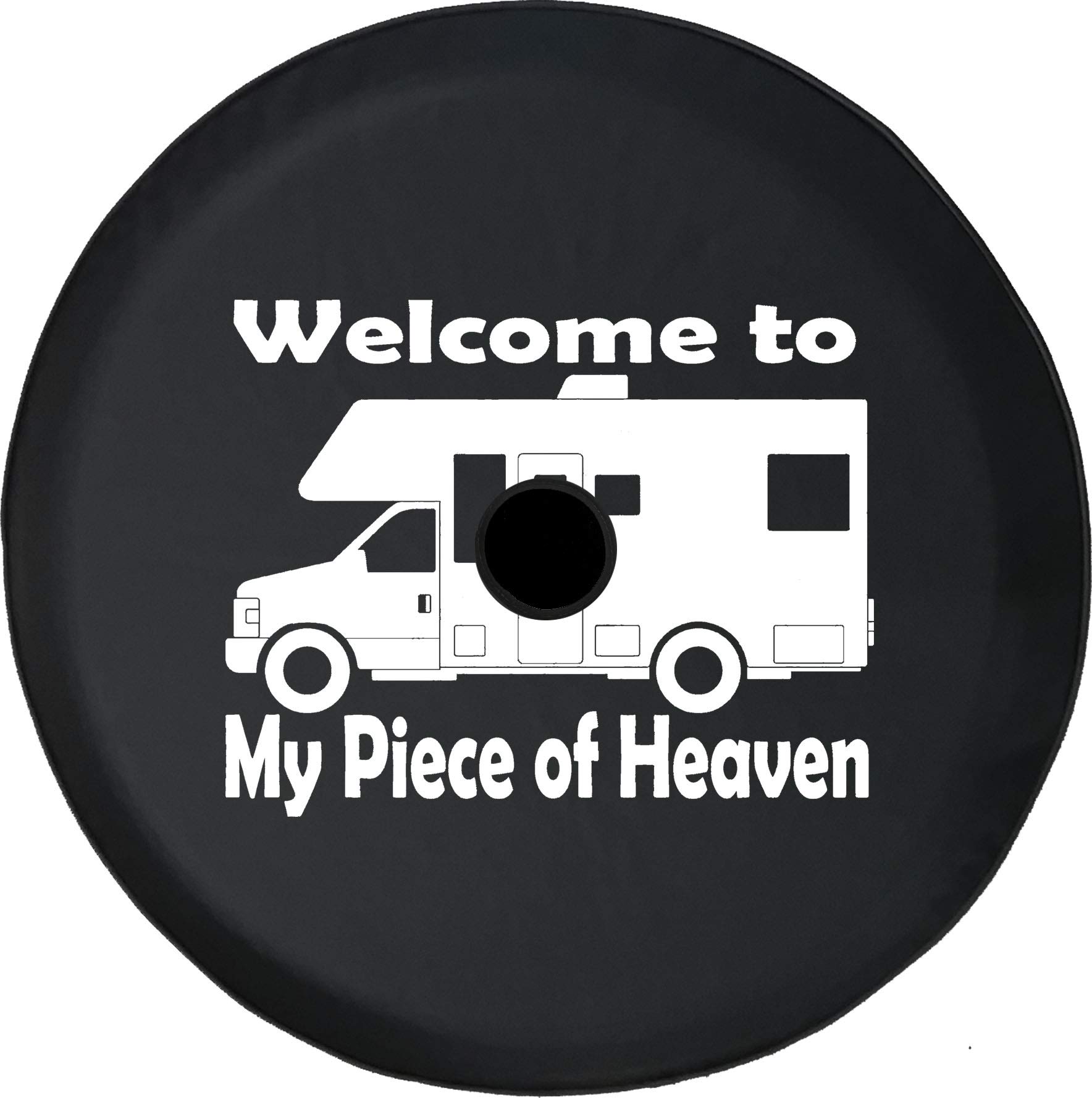 JL Spare Tire Cover for Jeep Wrangler 2018-2021 - 33 Inch RV Camper Accessories with Rear Camera Hole - Waterproof Durable Travel & Camping Gear for Motorhome Vacation Adventures