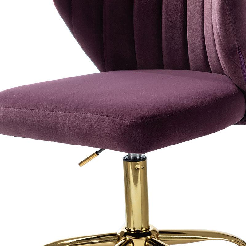 Premium Chandra Velvet Office Chair - Ergonomic Executive Desk Chair with Lumbar Support for Home & Office Workspaces - Comfortable Modern Computer Chair for Long Hours of Sitting