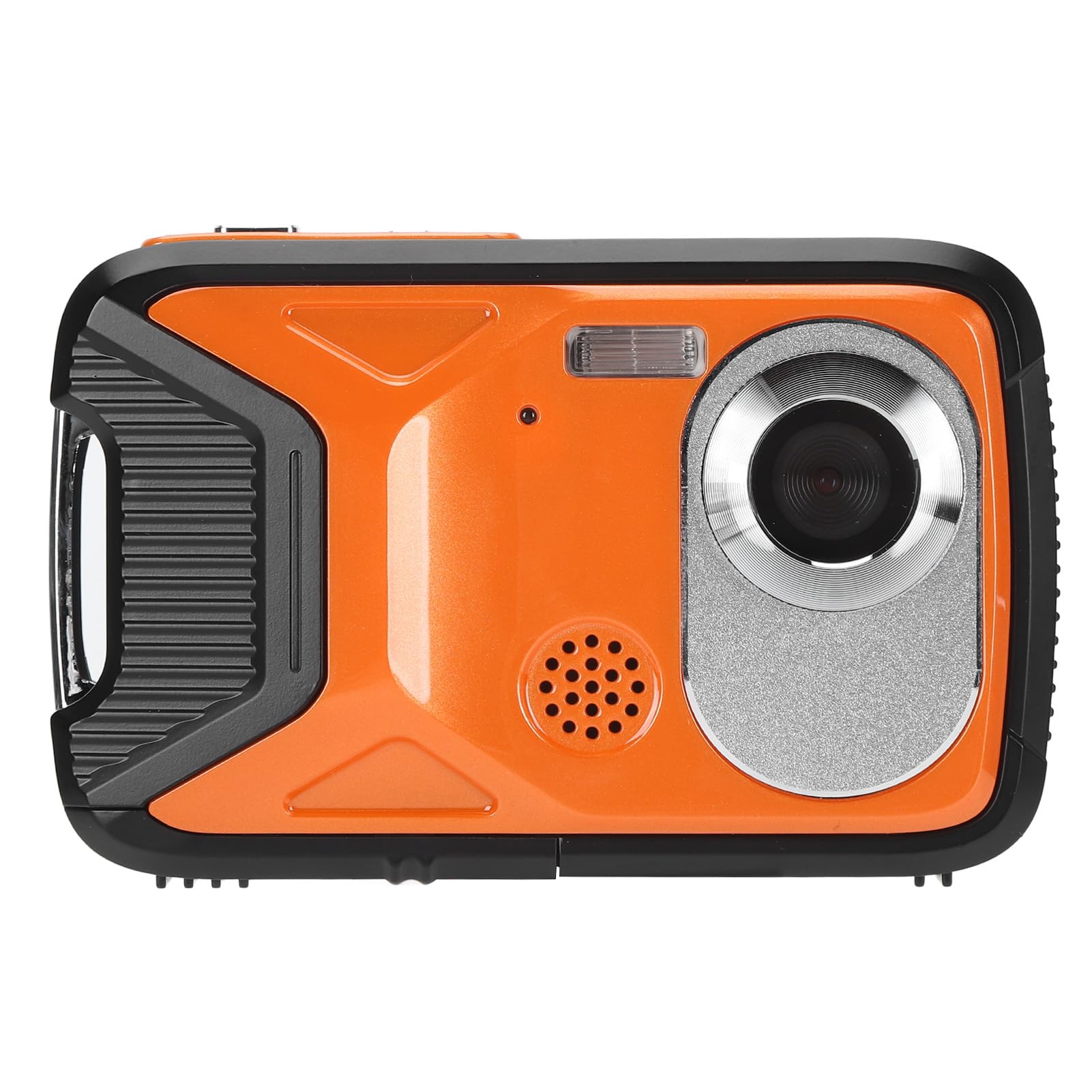 16.4ft Underwater Digital Camera with Face Detection - 21MP Waterproof Action Camera for Diving, Snorkeling & Swimming - 1080P HD Video & Panoramic Shooting (Orange)