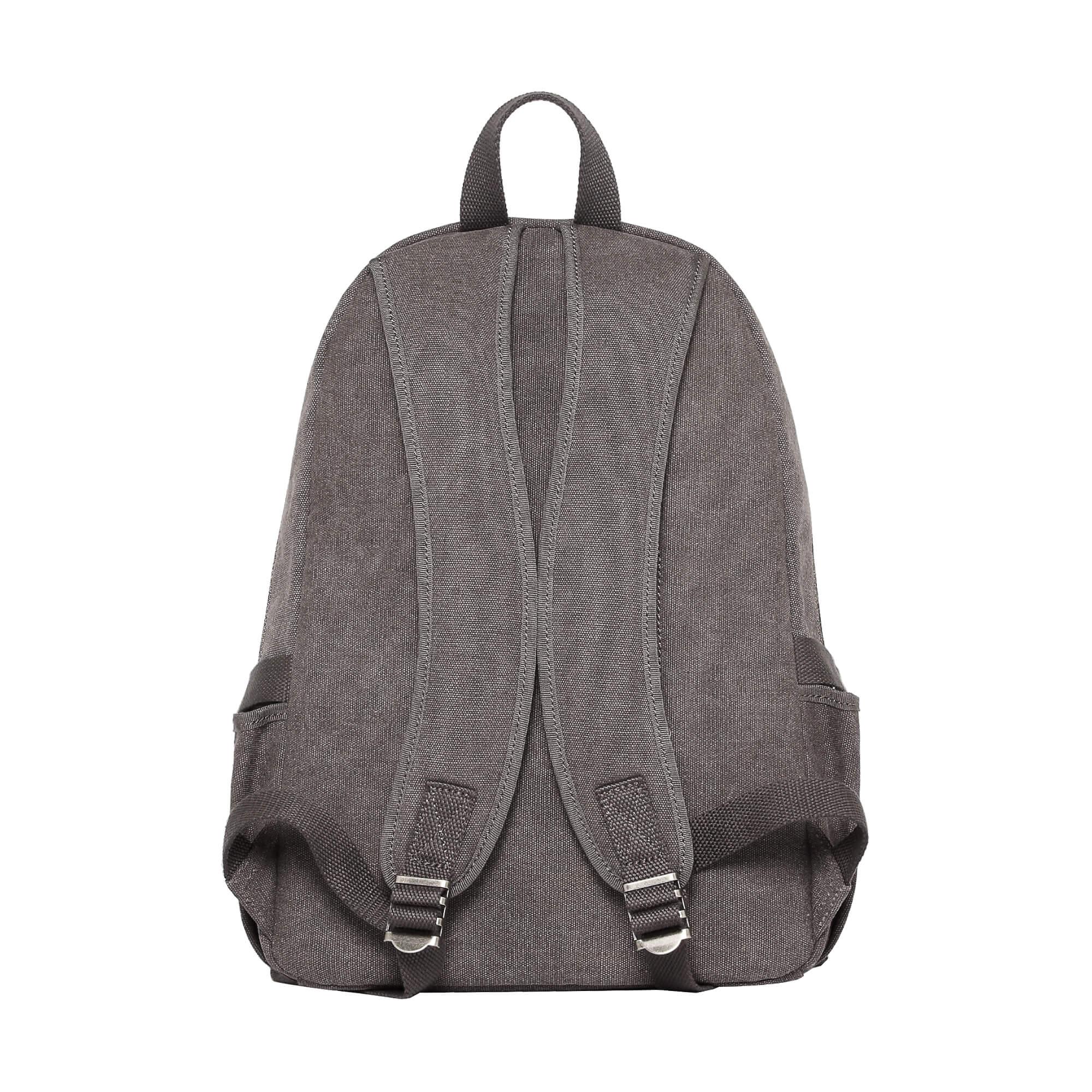 TRP0256 Troop London Classic Canvas Backpack - Medium Size Durable School & Travel Backpack for Men & Women - Perfect for College, Commuting & Outdoor Adventures