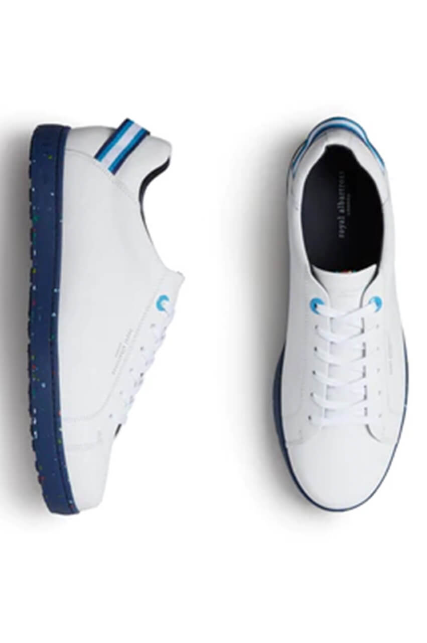 Royal Albartross Men's Golf Shoes - White & Blue Finsbury Style | Comfortable & Durable for Golfing & Casual Wear