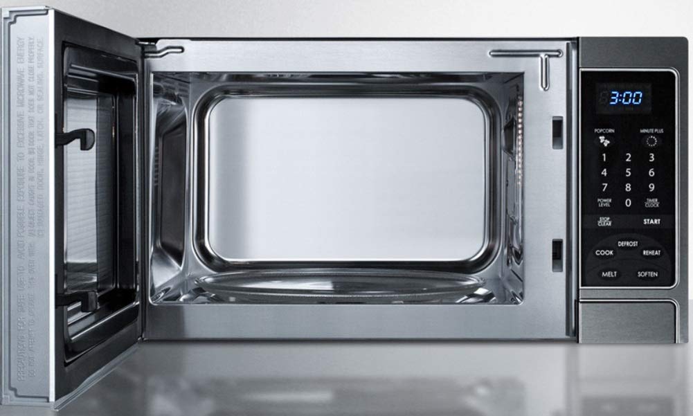 Summit SCM853 19-Inch Compact Stainless Steel Microwave Oven - Perfect for Small Kitchens, Dorms, and Office Spaces