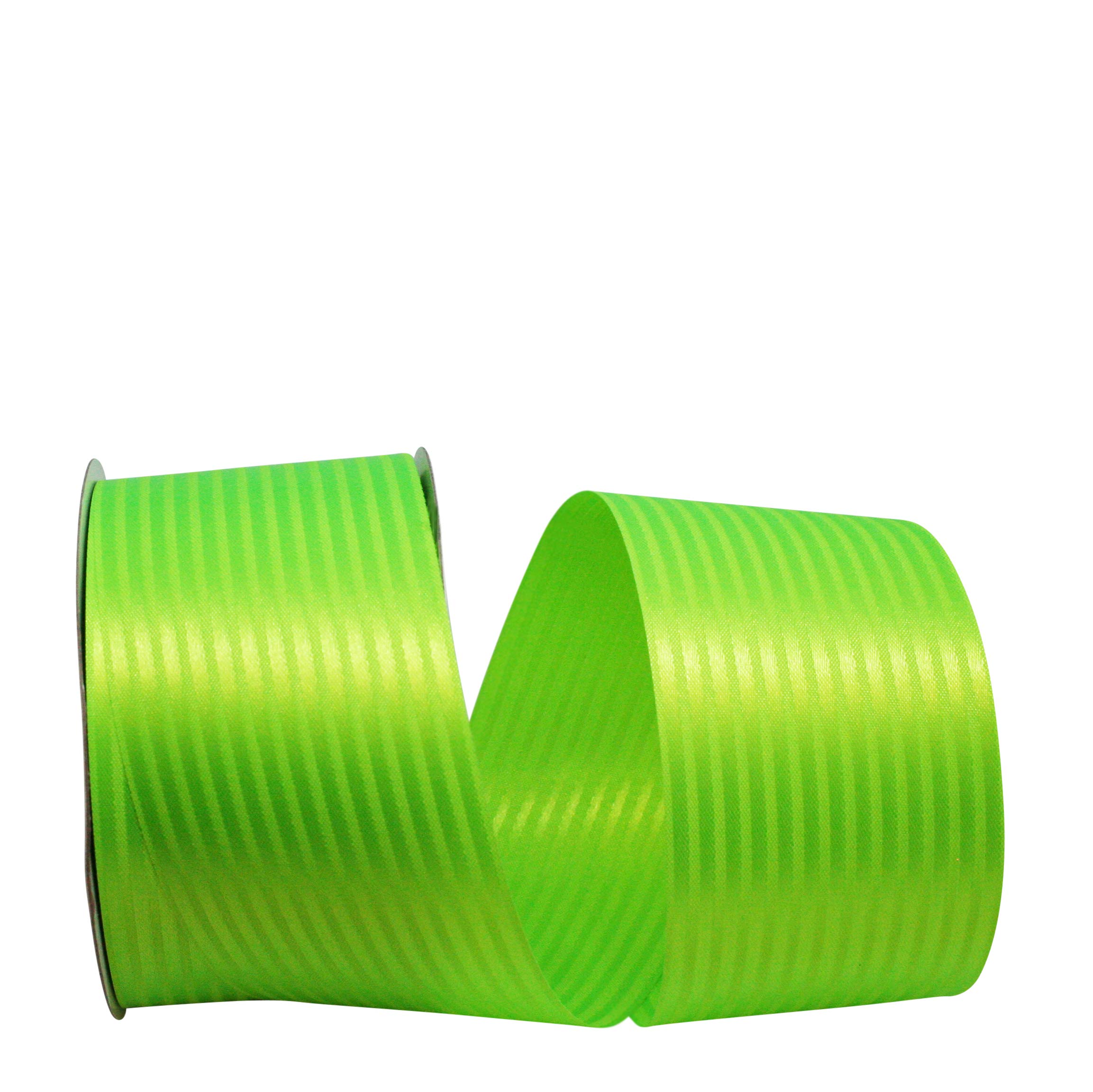 Reliant Ribbon Tux Stripe Ribbon - 2.5 Inch x 50 Yards, Citrus Orange - Perfect for Gift Wrapping, Wedding Decorations & Craft Projects