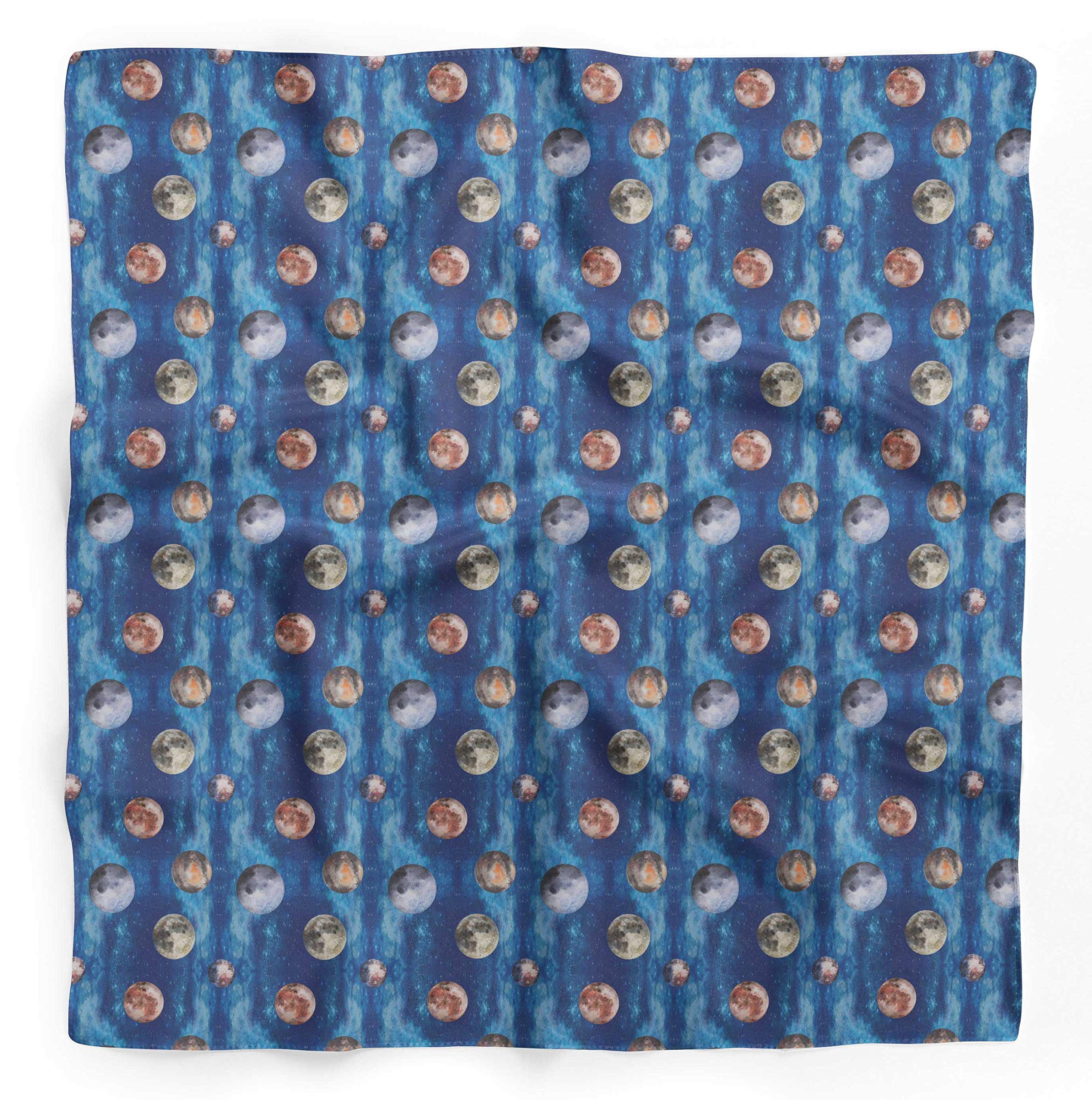 Bimba Pure Silk Printed Head Bandanas & Summer Neck Scarves - Stylish Hair Accessories for Women, Fashionable Neck Wrap for Outdoor Activities, Travel, and Yoga