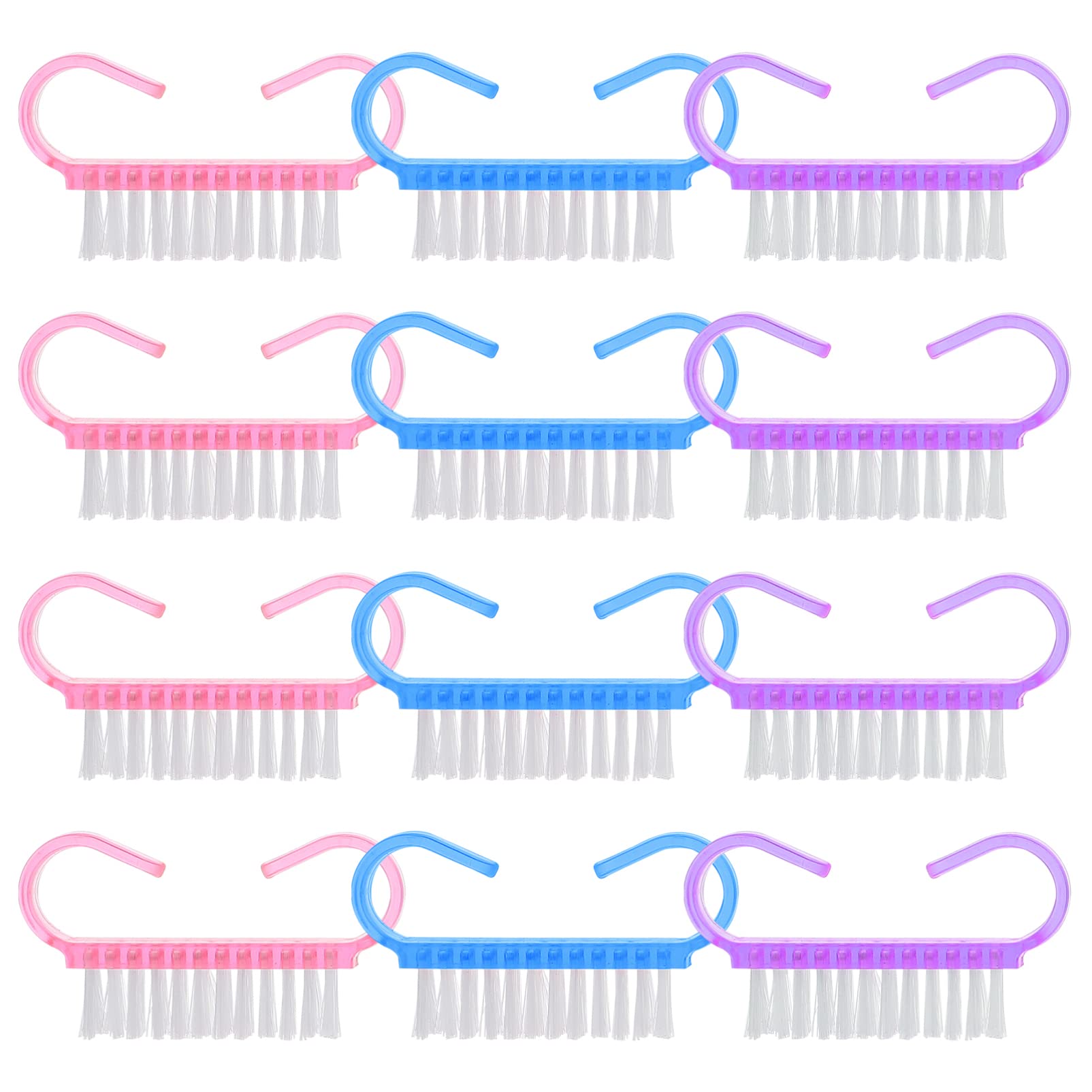 Healifty 30Pcs Nail Cleaning Brush Set - Professional Fingernail Scrub & Handle Grip Cleaner for Manicure, Pedicure & Hygiene Care - Perfect for Salons, Home Use & Travel Essentials
