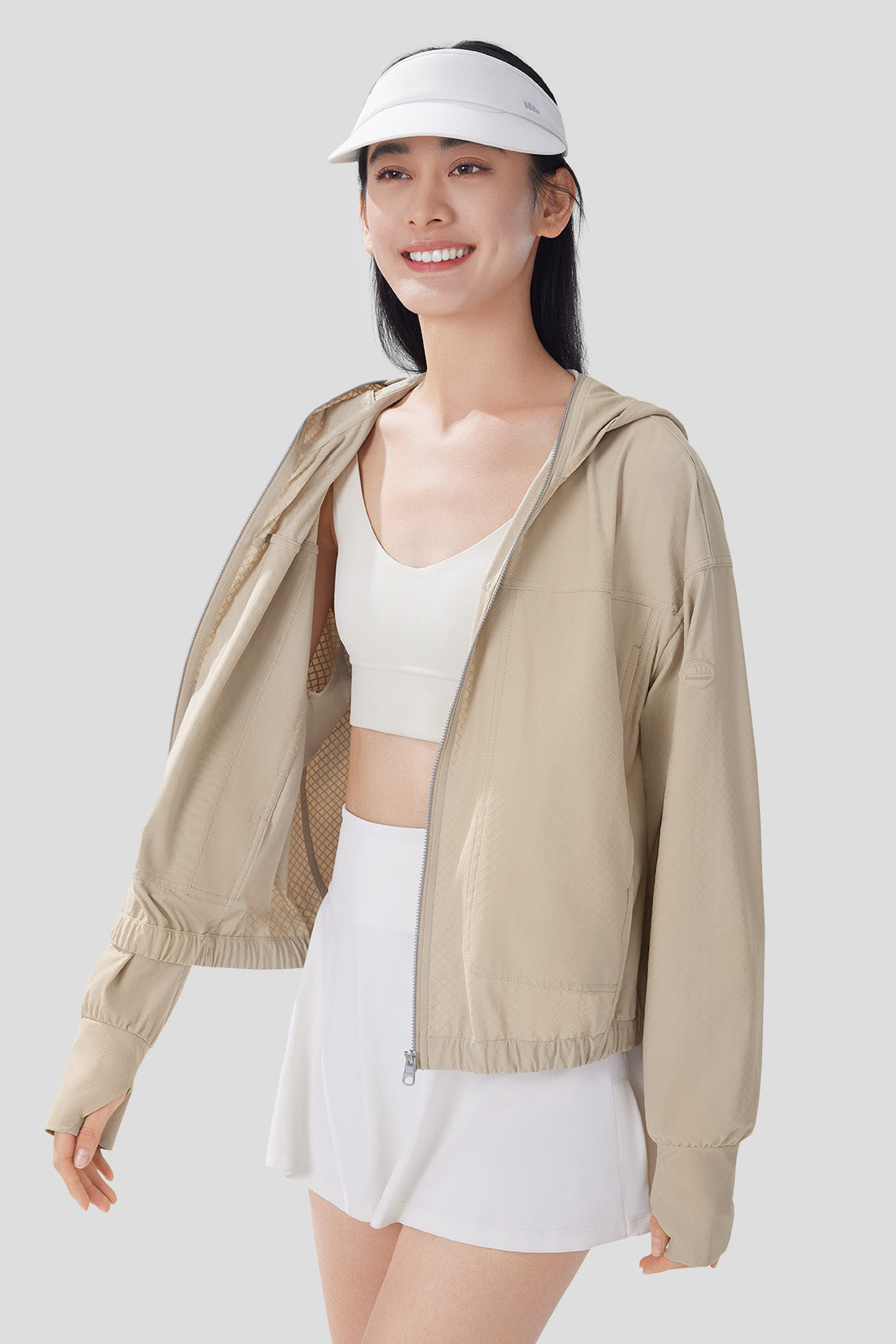 UPF50+ Women's Lightweight Sun Protection Jacket - Breathable UV Sun Shirt for Outdoor Activities, Hiking, Beach & Summer Travel