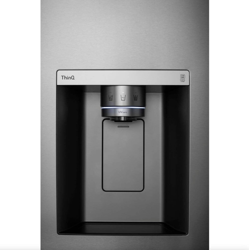 LG 27 Cu. Ft. Stainless Steel Side by Side Refrigerator with InstaView & Craft Ice Maker - 36 Inch Counter Depth Smart Fridge for Modern Kitchens (Model LRSOS2706S) - Perfect for Entertaining & Large Family Storage