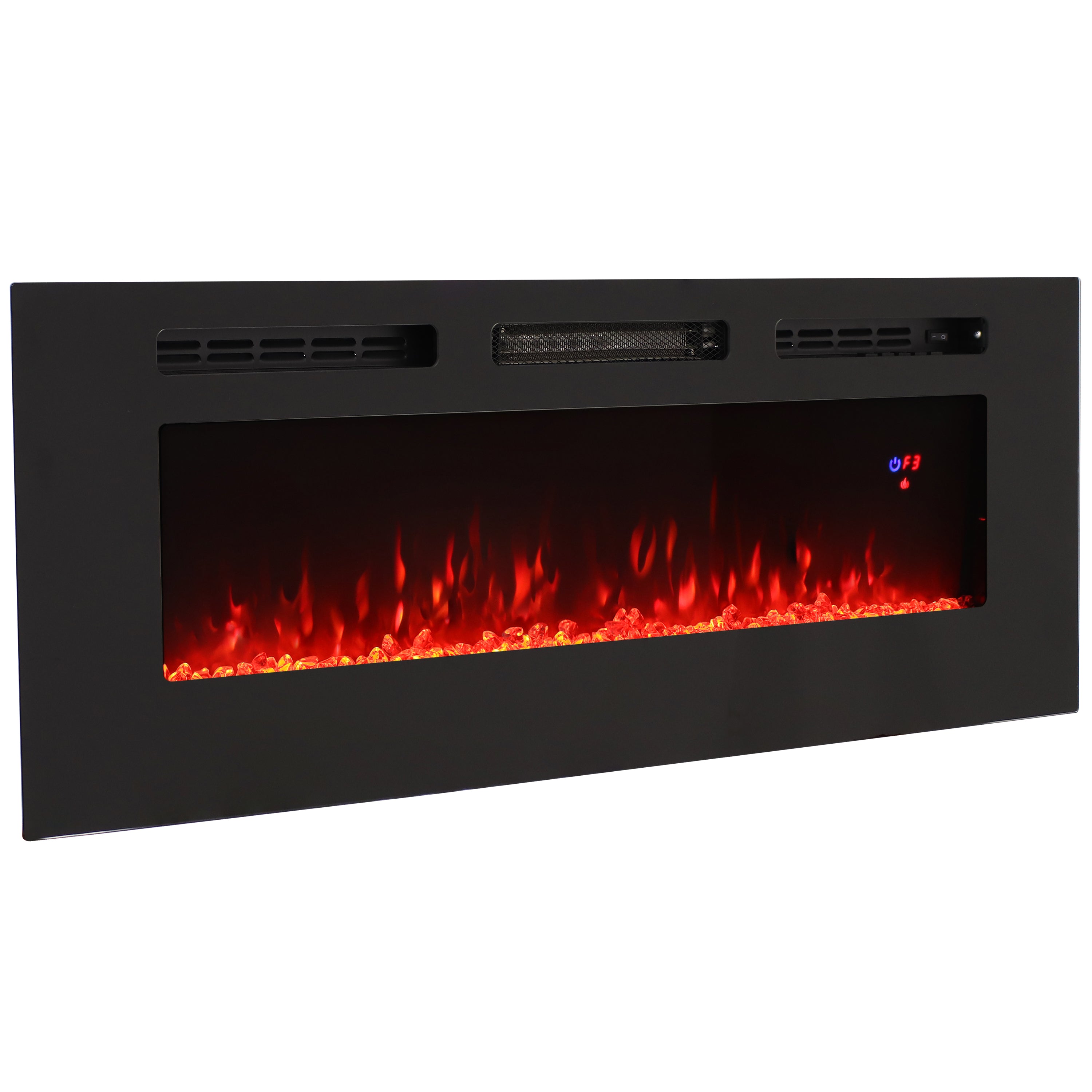 Sunnydaze Elegant Indoor Electric Fireplace - Realistic Flame Effect, Energy Efficient, Perfect for Living Room, Bedroom & Office Heating