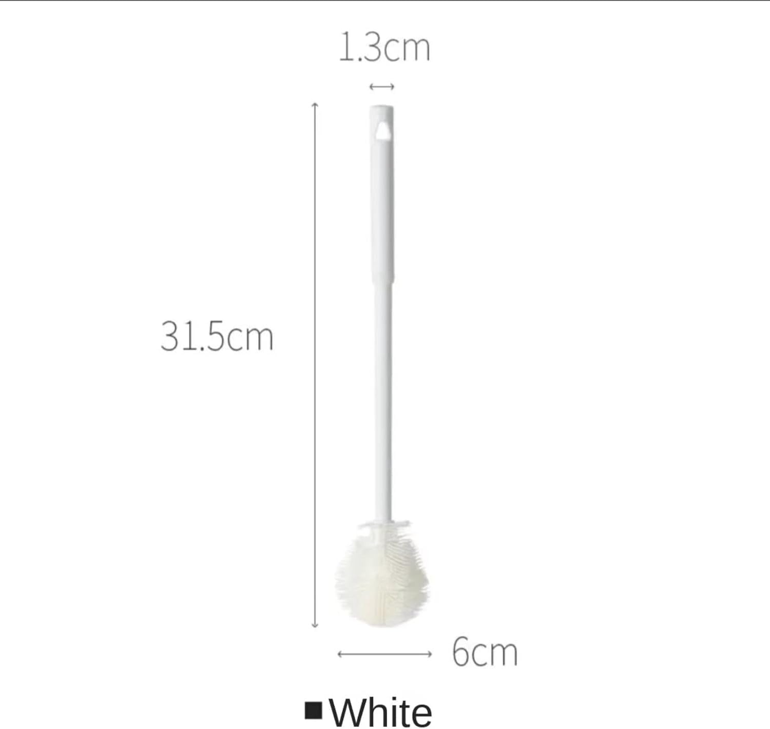 Sazoli Flexible Silicone Bottle Brush - Durable Cleaning Brush for Baby Bottles, Water Bottles, Cups & Kitchenware - Soft Bristles with Long Handle (Multicolor) - Perfect for Home, Office & Travel Use