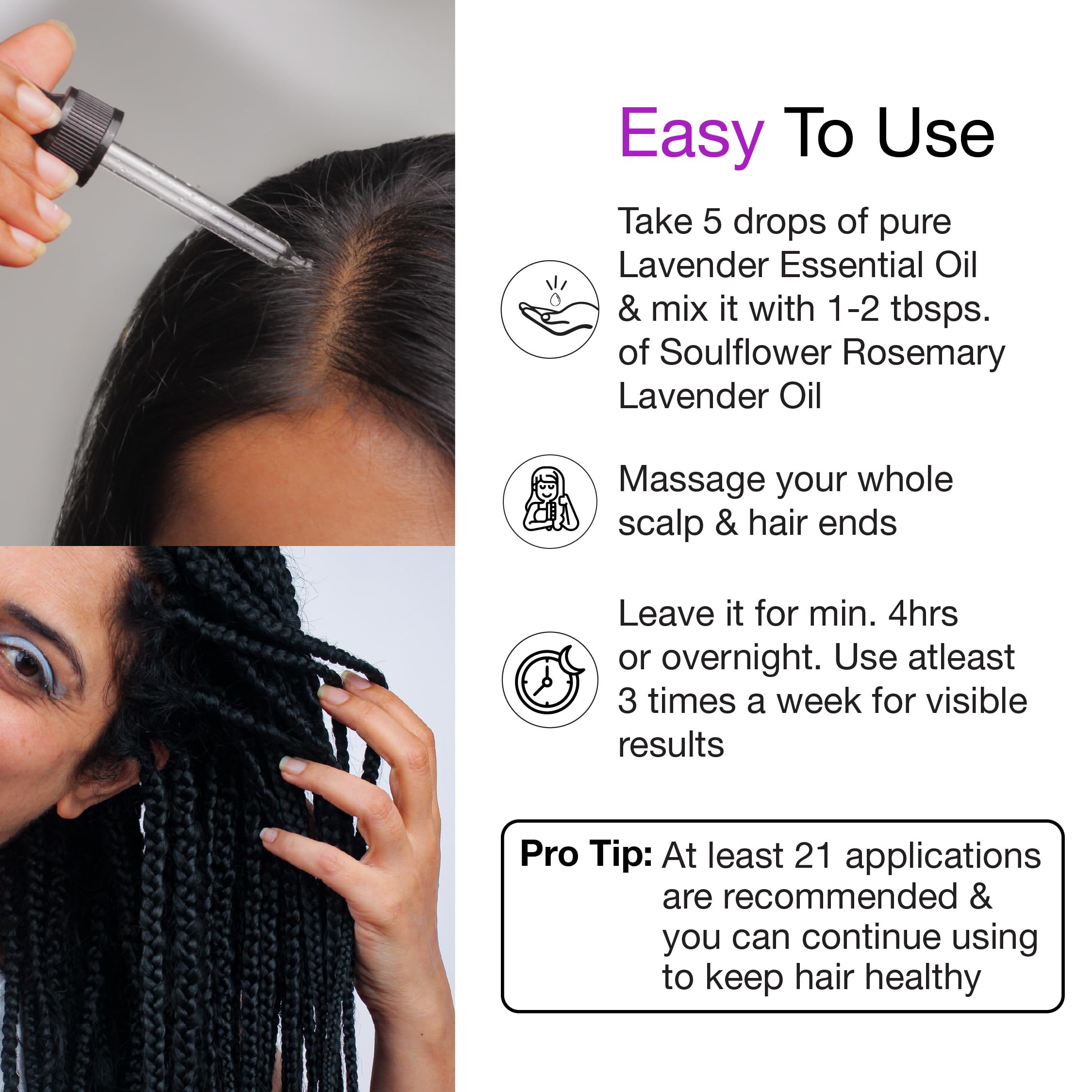 Soulflower 100% Pure Organic Lavender Essential Oil - Natural Aromatherapy for Hair, Skin & Body Care - Premium Quality, Ecocert Cosmos Certified (1 fl oz) - Perfect for Diffusers, Massage & Relaxation Therapy