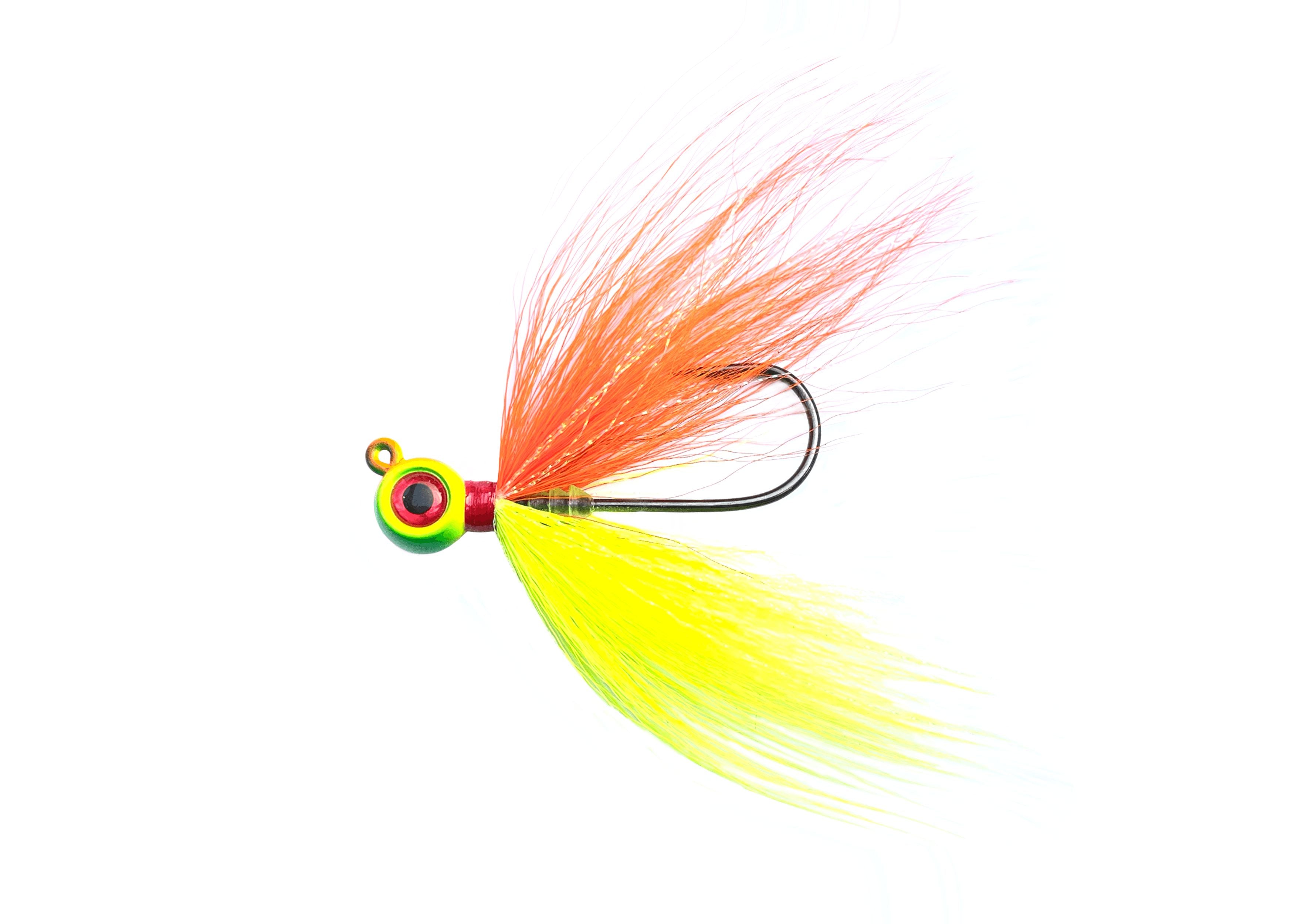 Jigging World Epoxy Bucktail Fishing Lures - Saltwater & Freshwater Jigging Teaser for Bass, Trout, and Striped Fish - Perfect for Offshore and Inshore Fishing Adventures