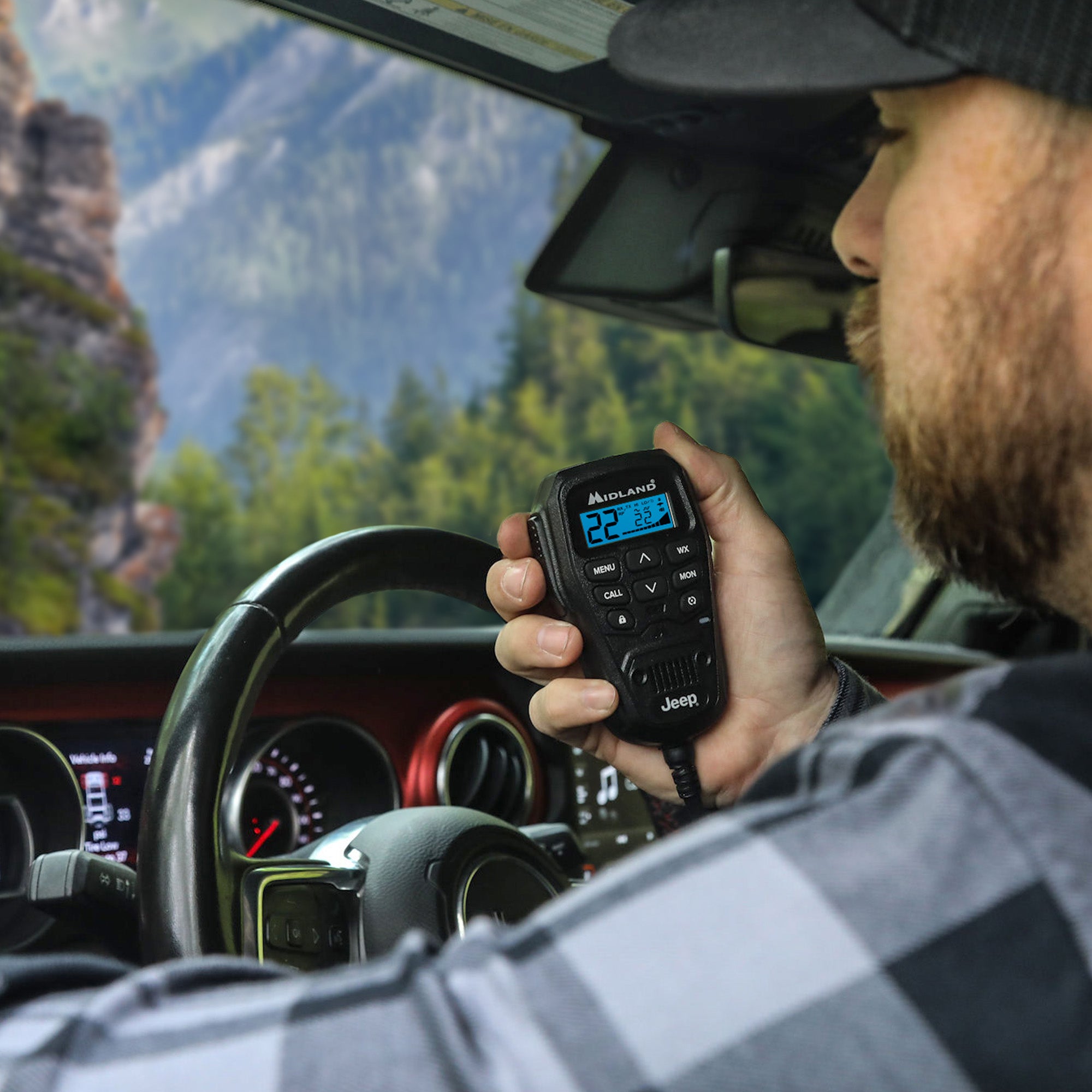 MicroMobile® Jeep® MXT275 & MXT575 Two-Way Radio Microphone MA75J - Off-Road Communication for Jeep Wrangler & Gladiator Adventures