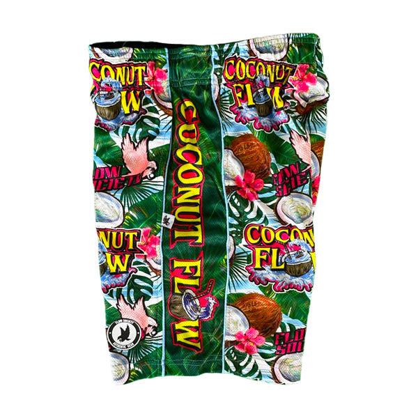 Boys Coconut Flow Shorts - Lightweight Breathable Quick-Dry Swim Trunks for Kids - Perfect for Beach, Pool, and Summer Outdoor Activities