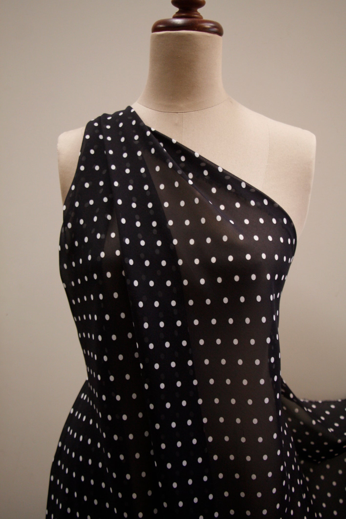 Adrina Spot Silk Georgette Fabric - Premium Flowy Chiffon Material for Dresses, Scarves & Blouses | Perfect for Evening Wear, Bridal Gowns & Fashion Design