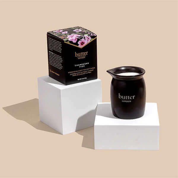 Butter London Manicure Candle - Champagne Fizz Scented Soy Wax Candle for Nail Care & Relaxation | Perfect for Spa Nights, Self-Care Rituals & Gift Giving