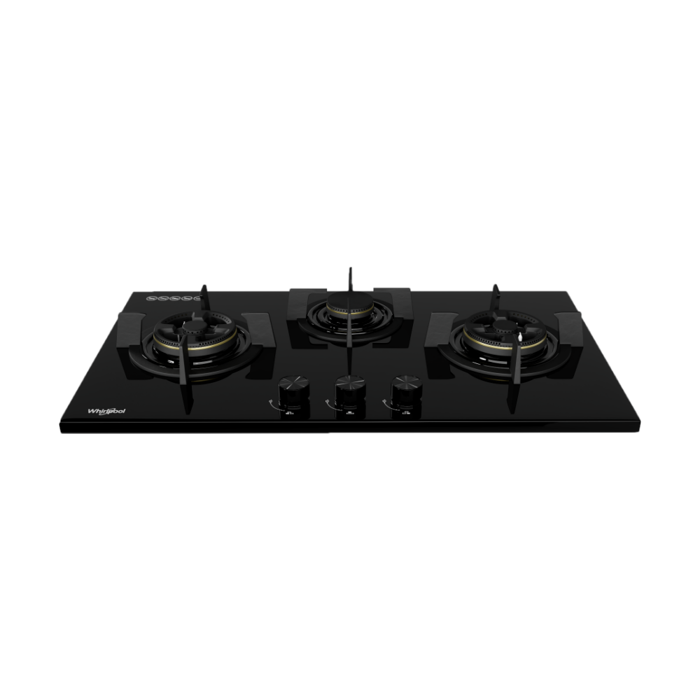 GWG8830TS/LS 88cm 3 Burners Gas Stove Cooktop - High Efficiency Kitchen Appliance for Home Cooking & Baking