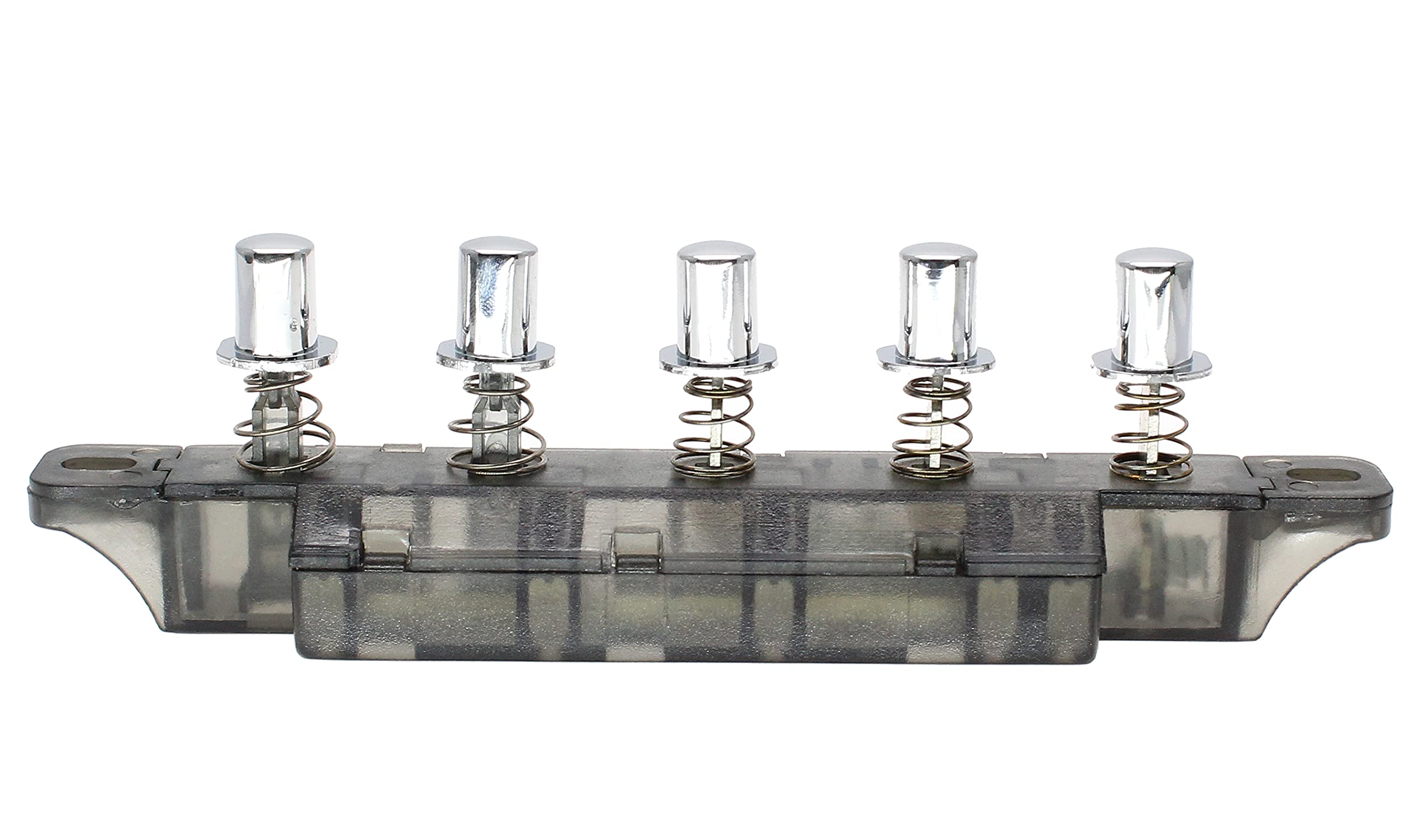 2 Pcs MQ22-5B AC 250V 4A 5 Pushbutton Piano Type Keyboard Switch for Range Hood - Replacement Part for Kitchen Ventilation System, Stove Exhaust Fan Repair