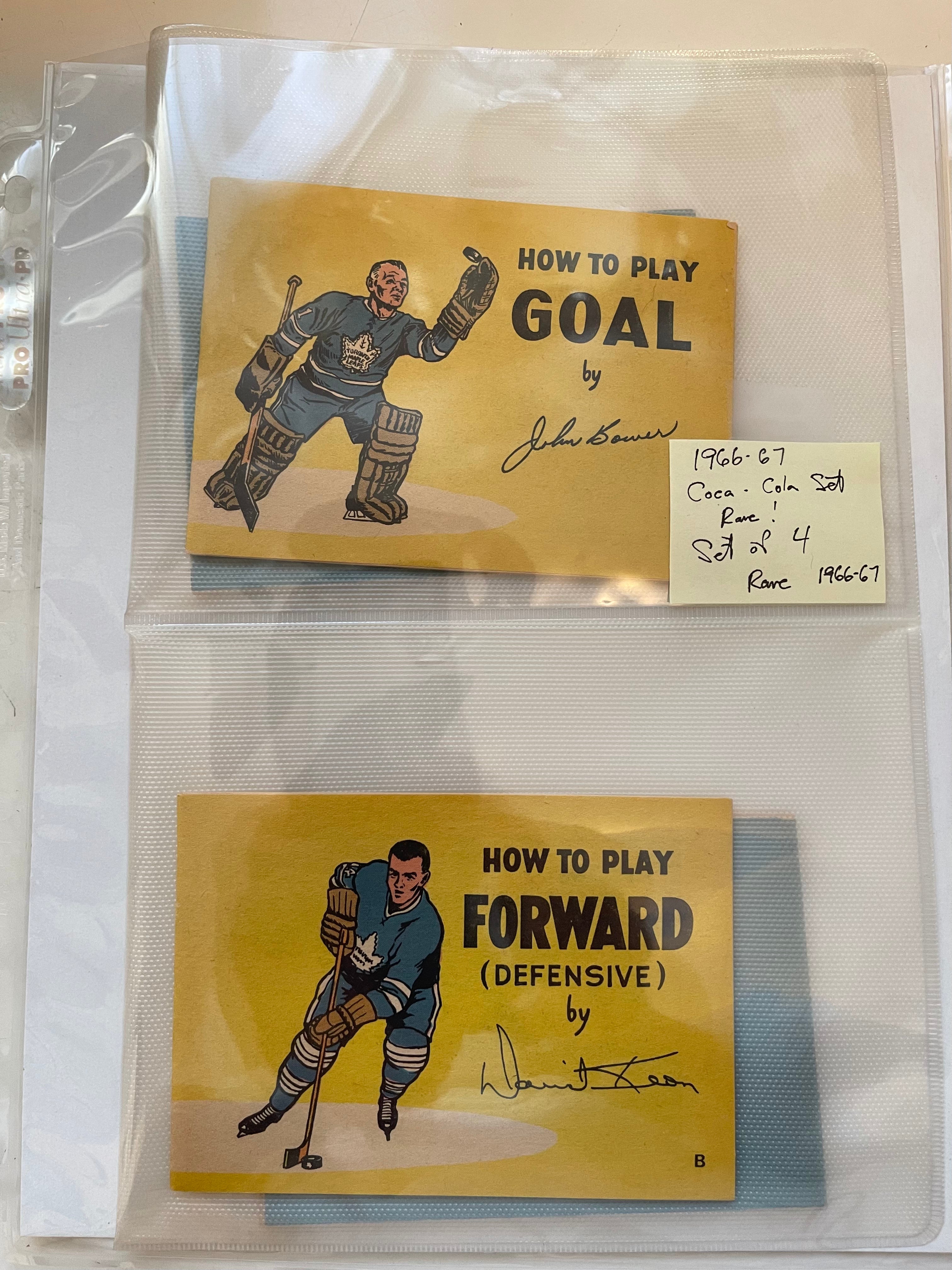 Vintage 1966-67 NHL Hockey How to Play Hockey Booklets Set - Rare Collectible Hockey Memorabilia for Fans & Sports Enthusiasts - Perfect for Display, Gifts, and Hockey History Collections