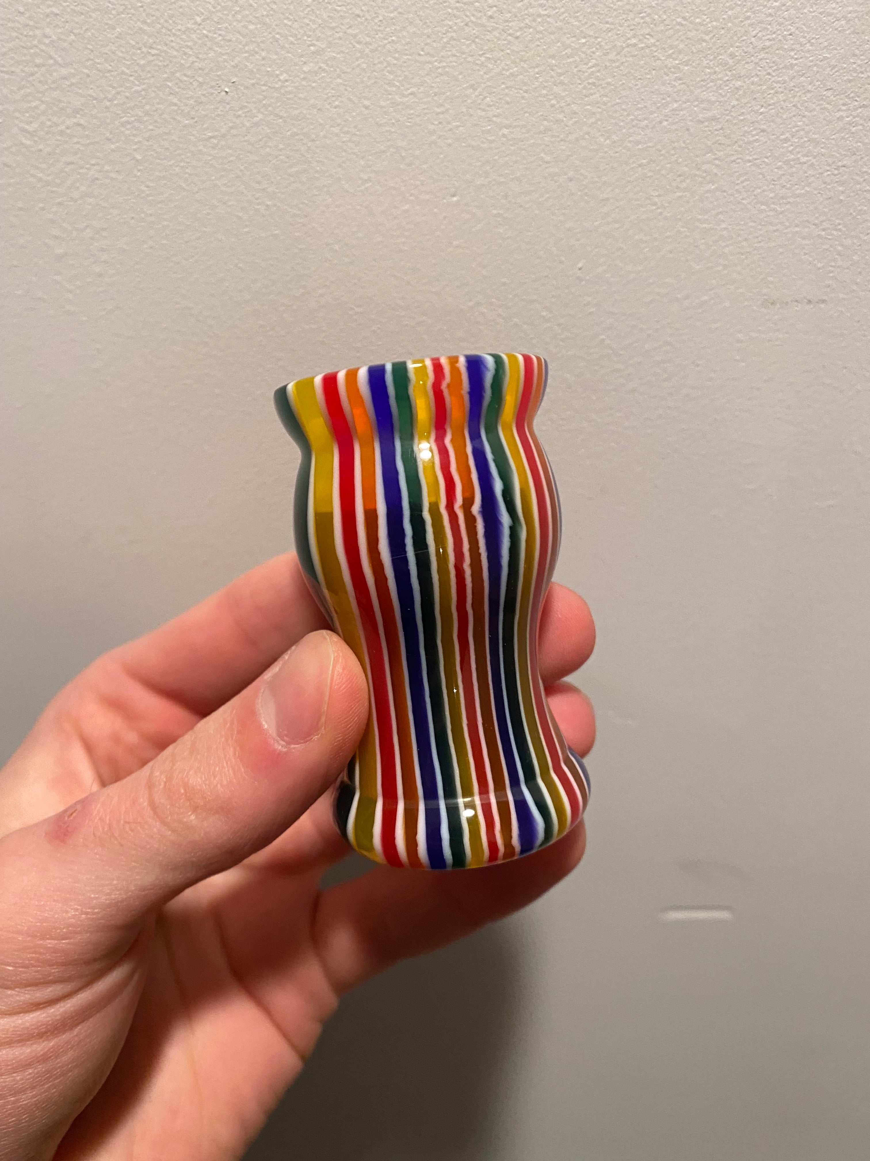 Handcrafted Candy Stripe Shaving Brush Handle - Fits 24mm & 26mm Knots - Premium Factory Second Quality - Perfect for Wet Shaving & Grooming Gifts