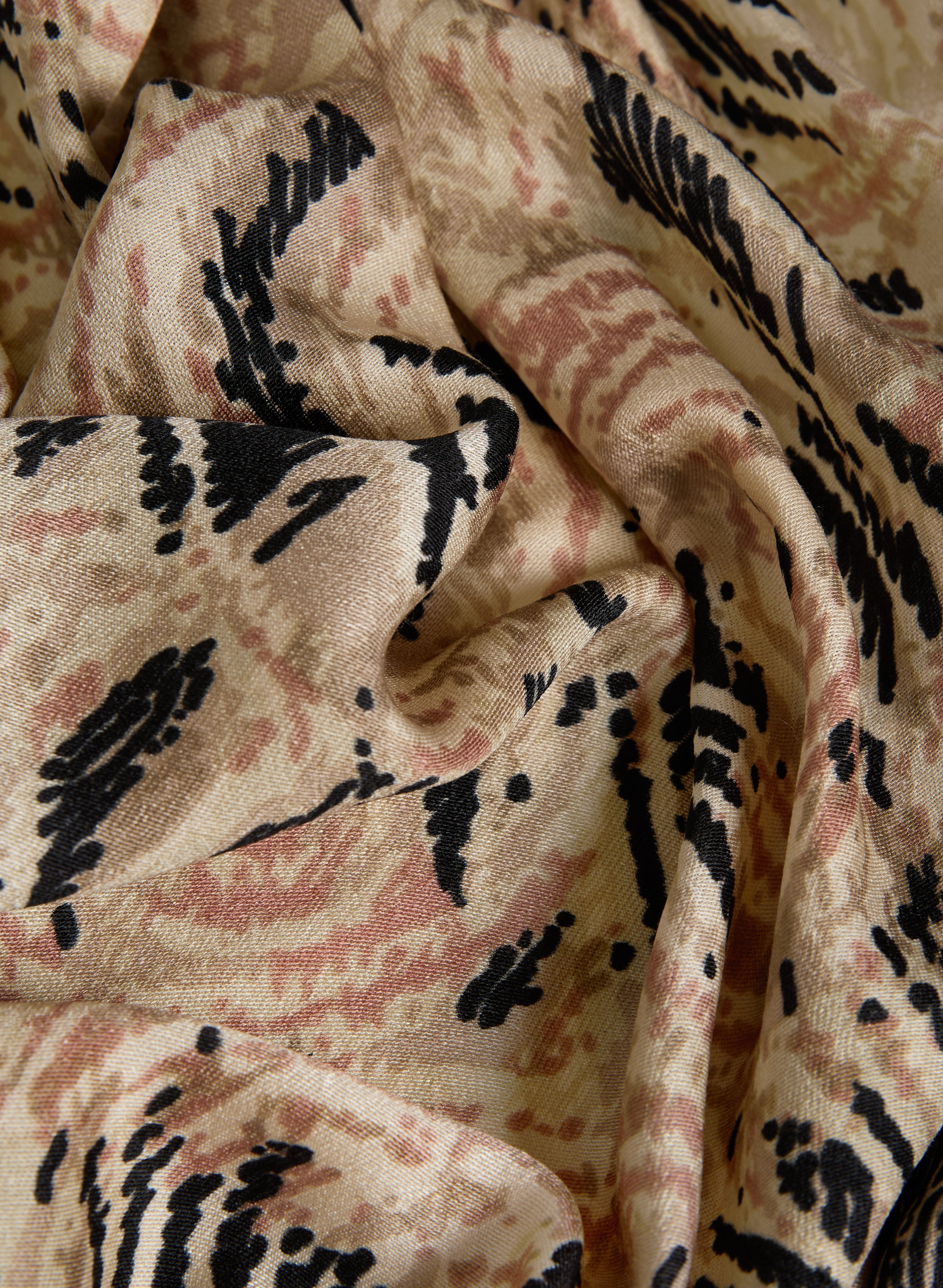 Abstract Swirl Print Scarf - Lightweight Fashion Accessory for Women, Soft & Stylish Wrap Shawl - Perfect for Office, Travel and Special Occasions