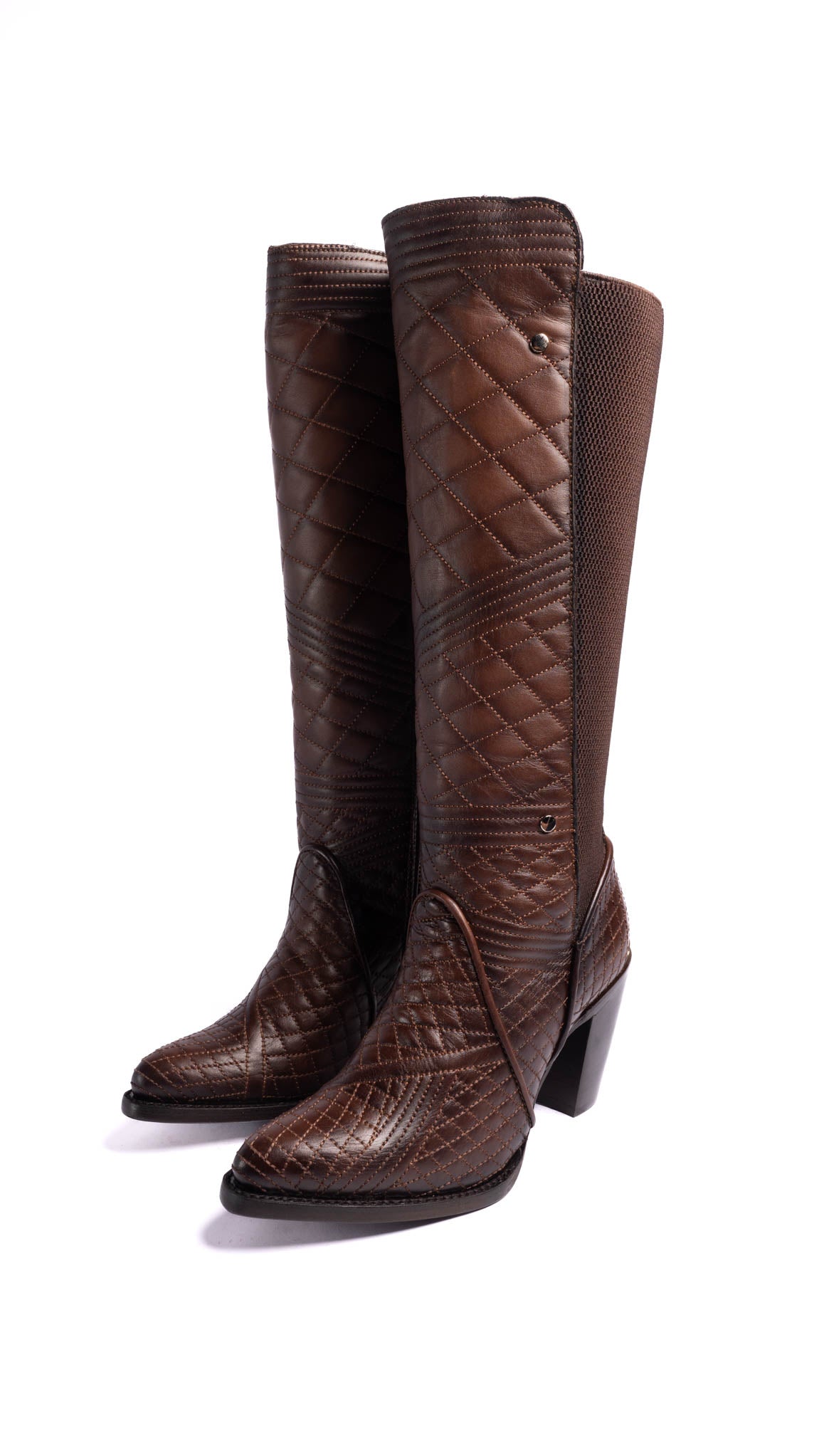 **Women's Cuadra CU402 LD Honey Embroidery Round Toe Cowgirl Boots - Perfect for Western Rides, Country Dances & Fashion Outfits**