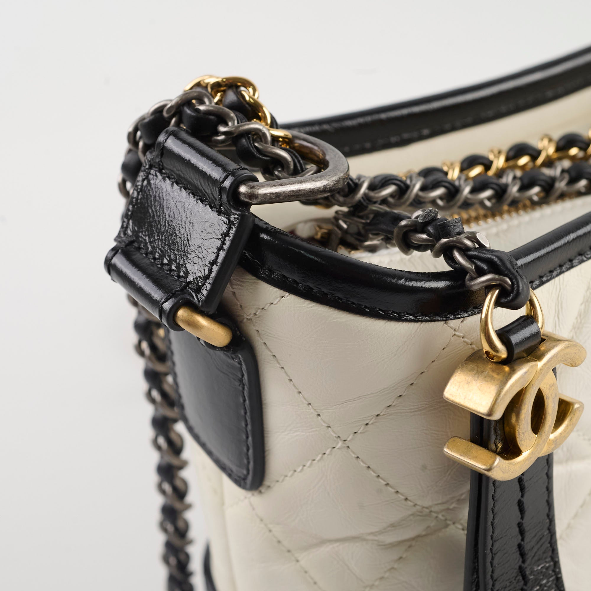 Chanel Small Gabrielle Bag Black & White - Luxury Crossbody Handbag for Women, Perfect for Date Night & Evening Events