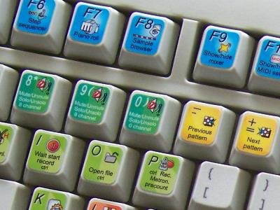 Fruity Loops Keyboard Stickers for Music Producers & DJs