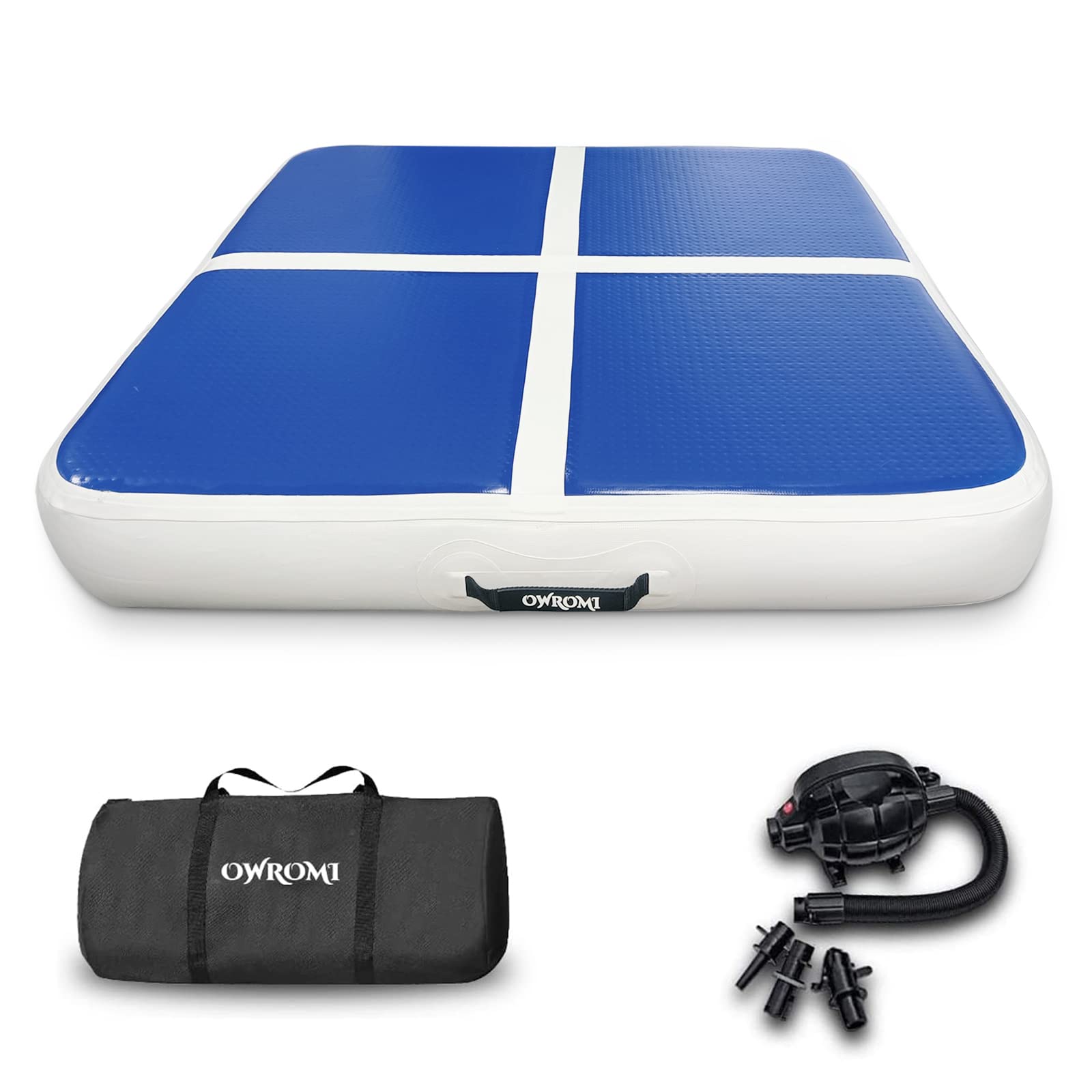 Inflatable Air Roller Barrel for Gymnastics & Yoga - Electric Pump Included | Backbend Trainer, Handspring Aid, Tumbling Spot | Perfect for Home Workouts, Studio Training & Flexibility Exercises