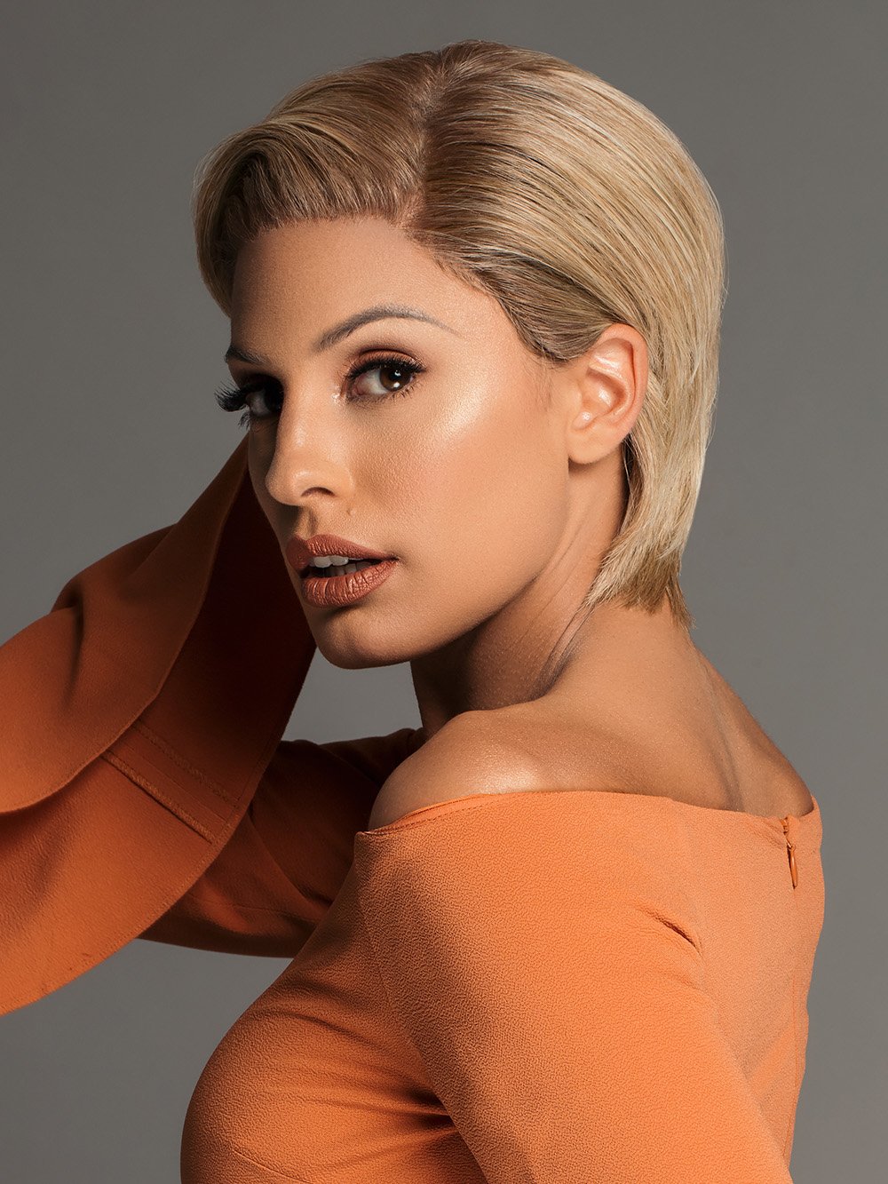 Allure Mono Top Lace Front Wig - Human Hair & Synthetic Blend for Natural Look | Perfect for Daily Wear, Cosplay & Special Occasions