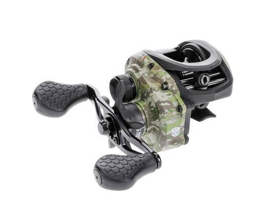 Lew's American Hero Camo Baitcasting Fishing Reel - High Performance Left/Right Hand Retrieve for Bass, Walleye & Freshwater Fishing | Ideal for Kayak, Shore & Boat Anglers
