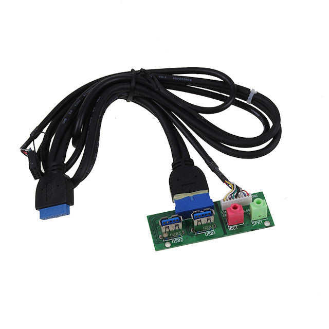 Lian Li Lancool PW-IN20AM65 USB 3.0 Multimedia I/O Ports Cable Kit - PC Case Upgrade Accessory for Gaming & Workstation Builds