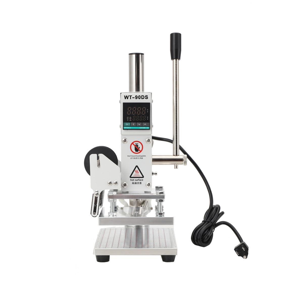 110V Hot Foil Stamping Machine - Professional Heat Press for PVC, PU Leather & Wood - Logo Embossing & Bronzing Tool - Perfect for DIY Crafts, Leatherworking & Woodworking Projects
