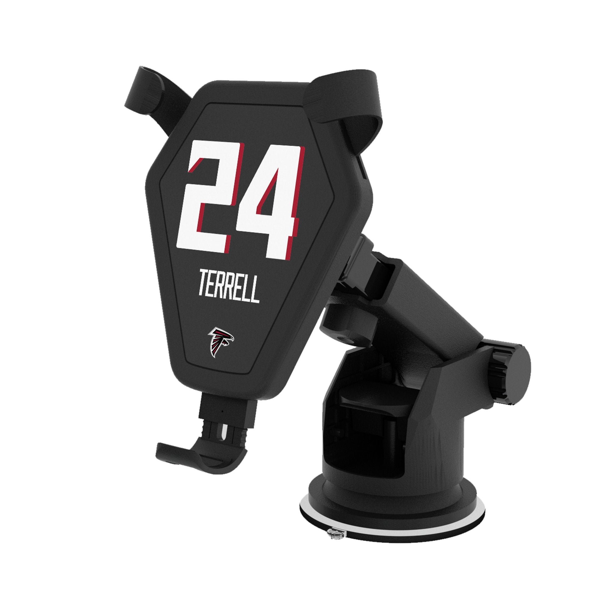 A.J. Terrell Atlanta Falcons 24 Wireless Car Charger - Fast Charging Phone Mount for iPhone & Android - Perfect for Road Trips & Commuting