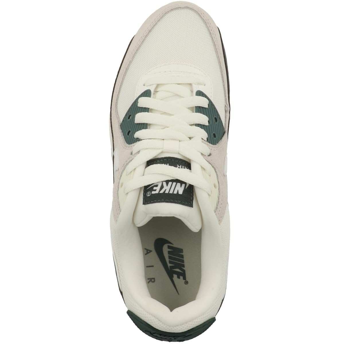 Nike Air Max 90 Women's Running Shoes - Sail/Vintage Green/Coconut Milk (FZ5163-133) | Lightweight Cushioned Sneakers for Jogging, Gym & Casual Wear