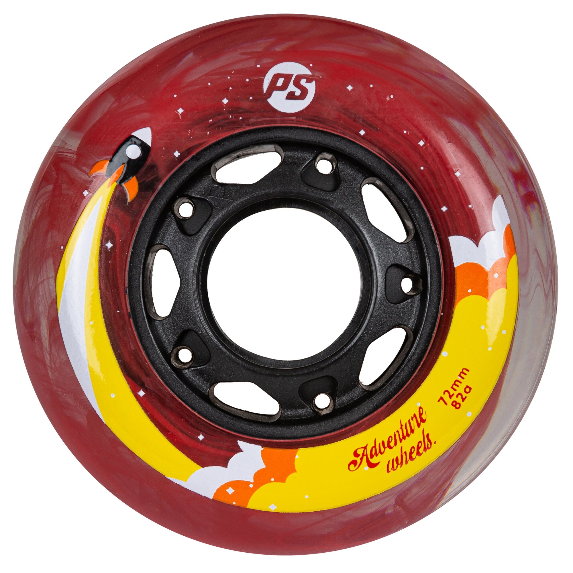 Adventure 72/82A Skateboard Wheels - 4 Pack Set for Smooth Cruising & Street Riding | Perfect for Beginners & Pro Skaters